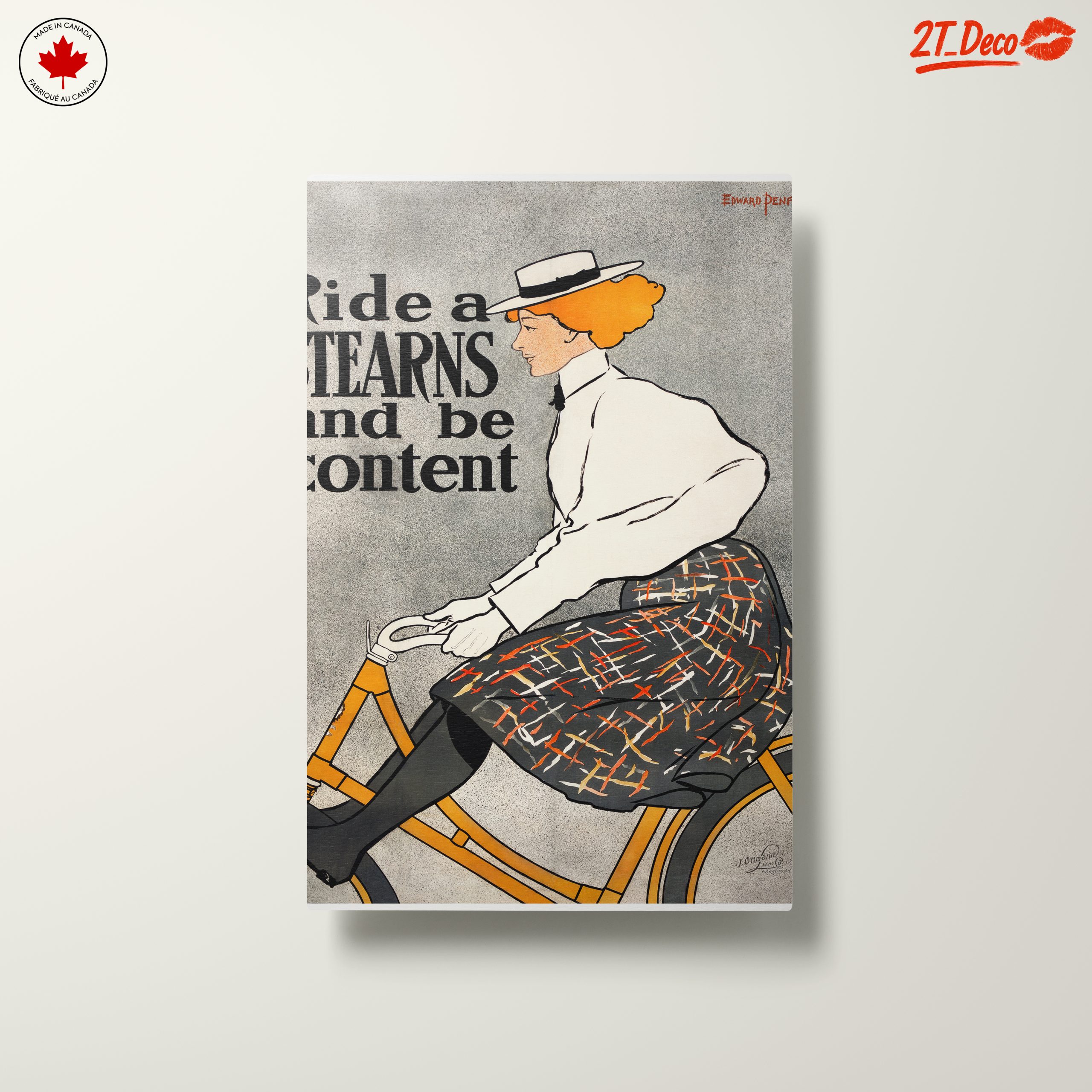 Vintage Cycling Poster Featuring a Woman - Image 10