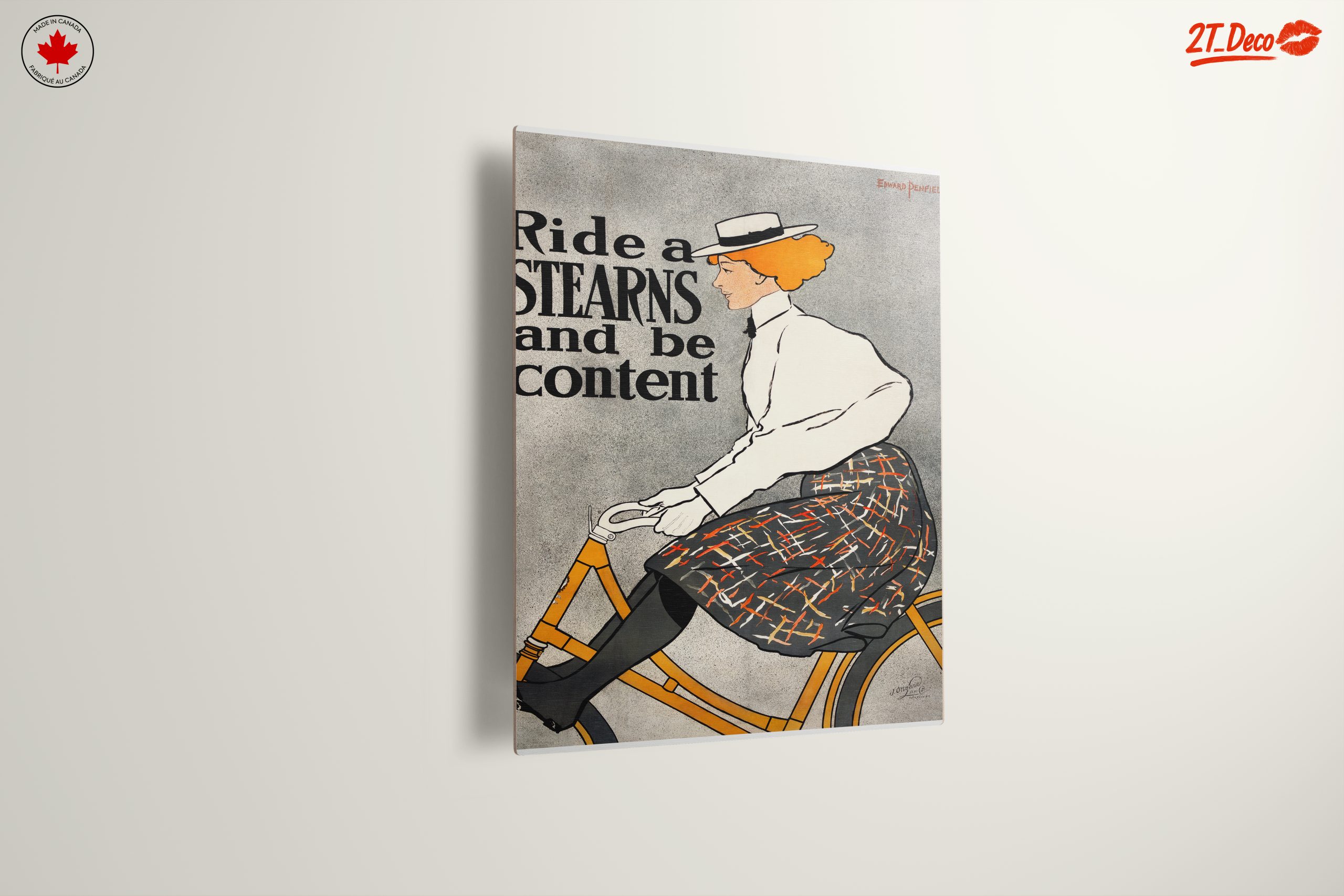 Vintage Cycling Poster Featuring a Woman - Image 13