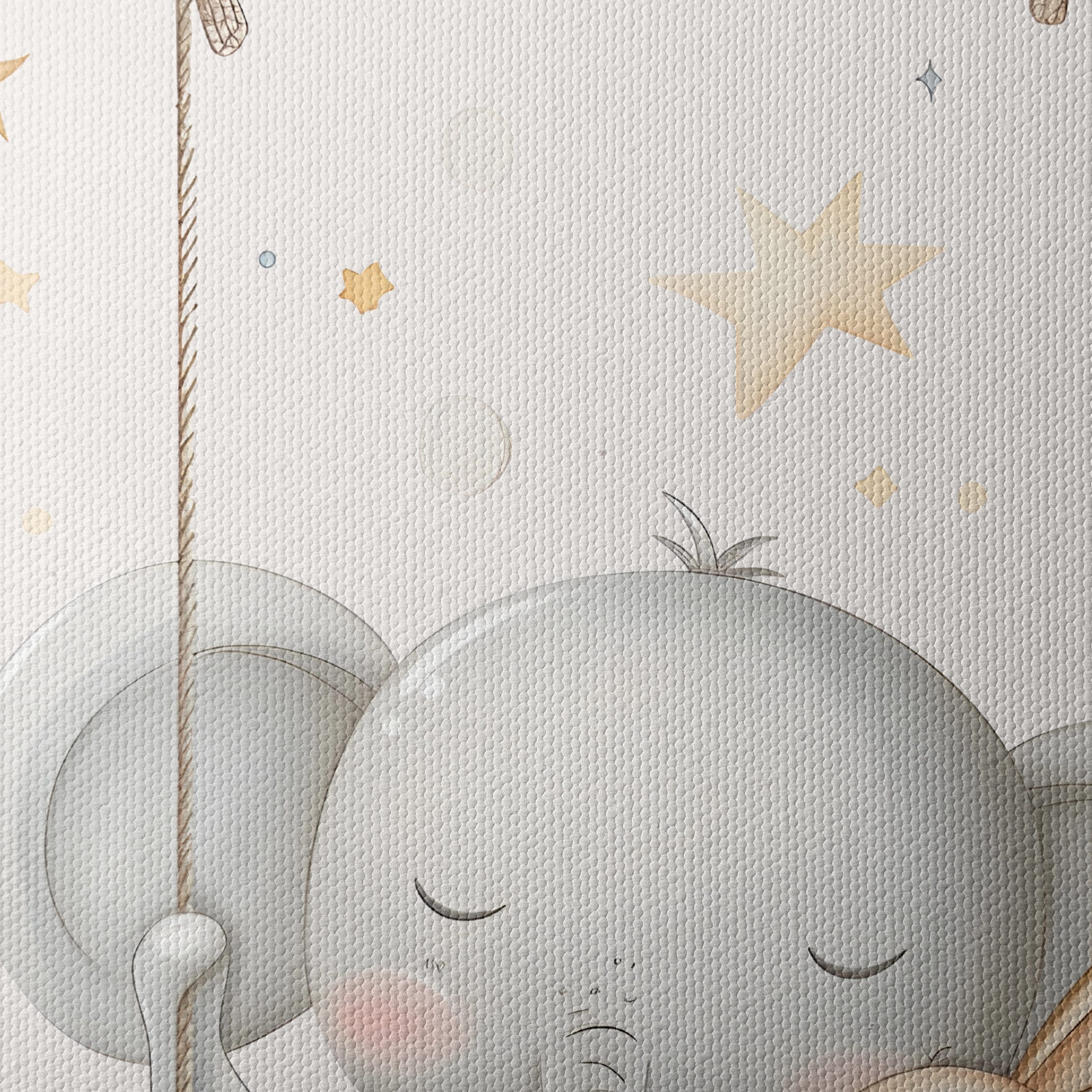 Elephant and Bunny Swinging Together - Image 4