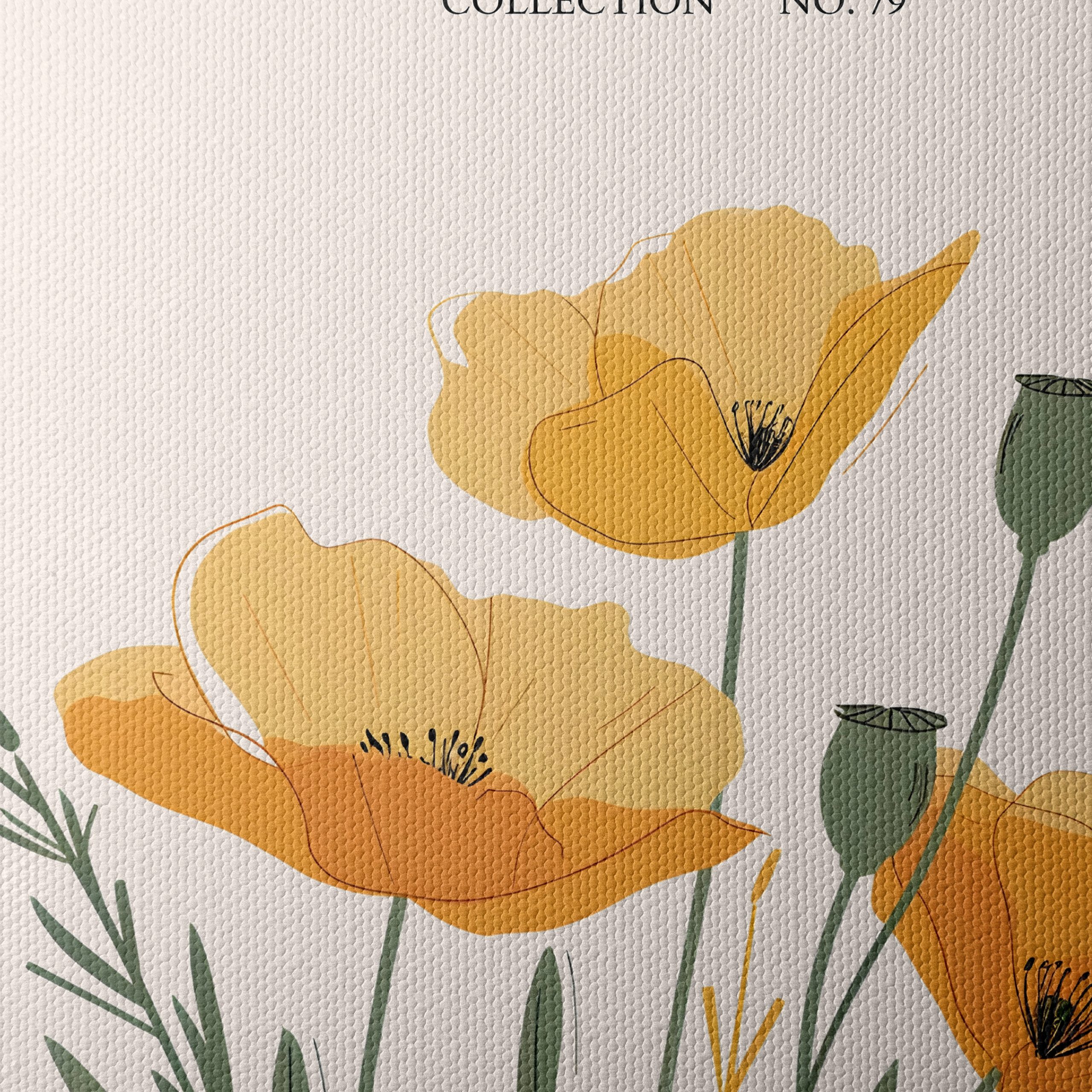 Stylized Botanical Artwork of Flowers - Image 4