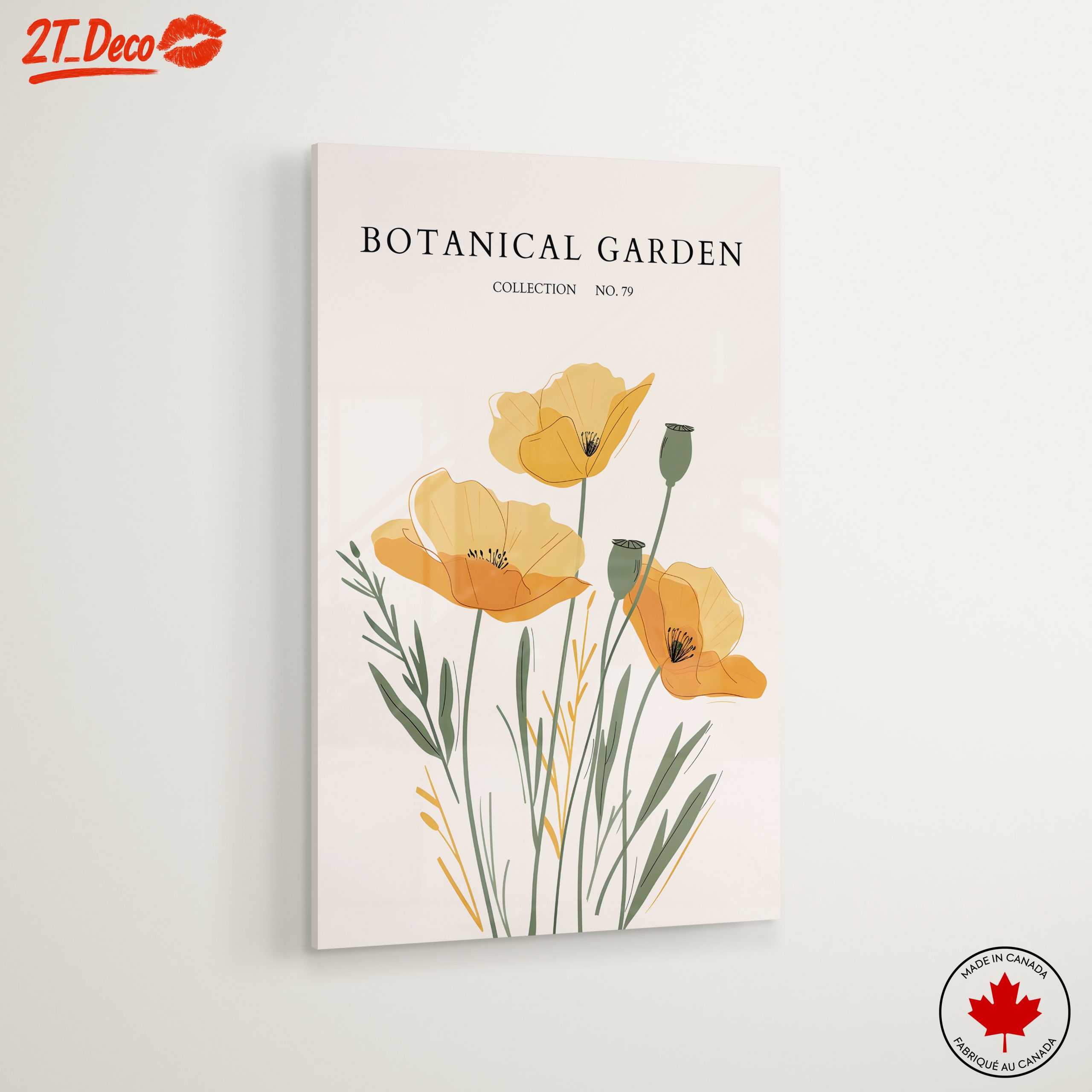 Stylized Botanical Artwork of Flowers - Image 6