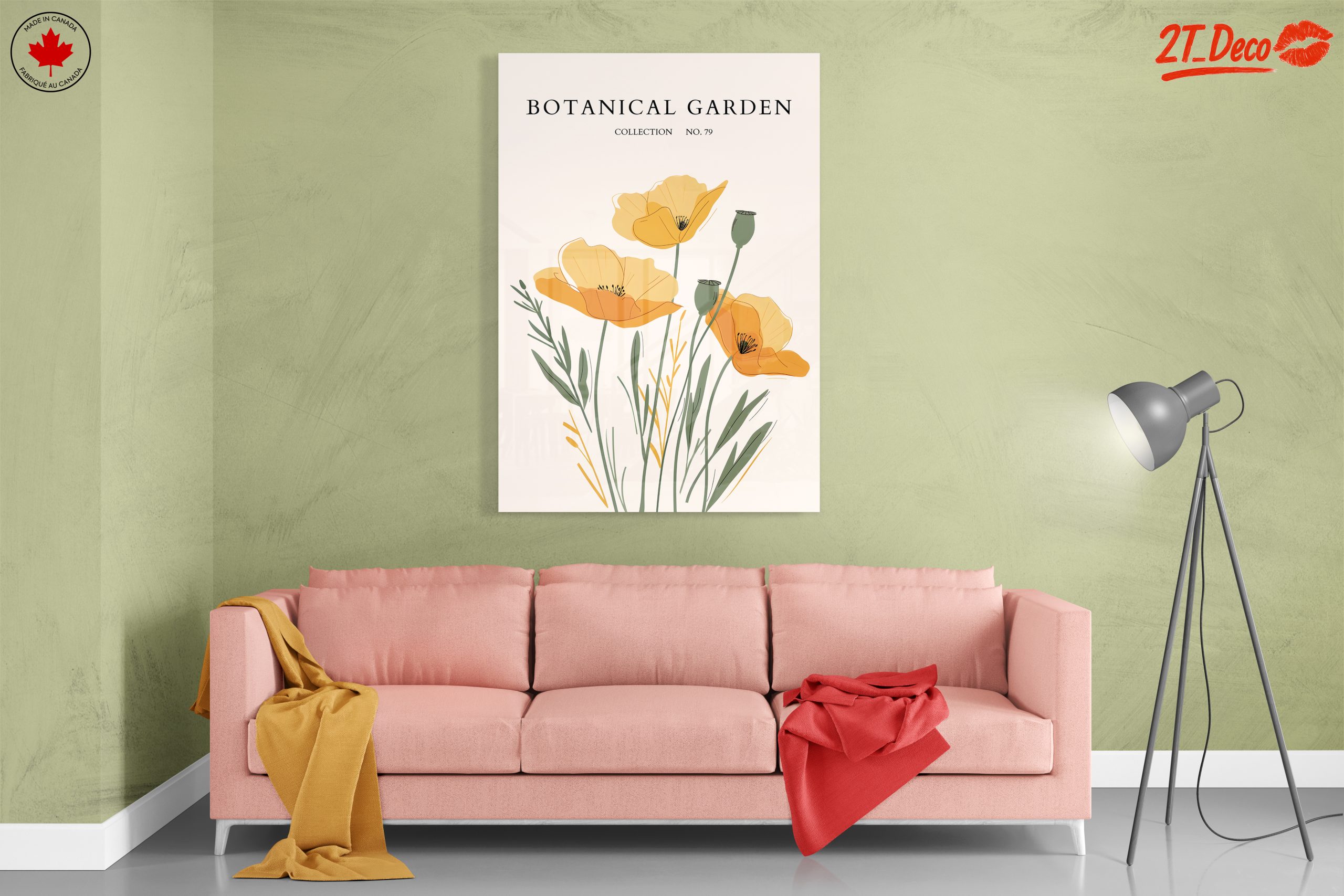 Stylized Botanical Artwork of Flowers - Image 7