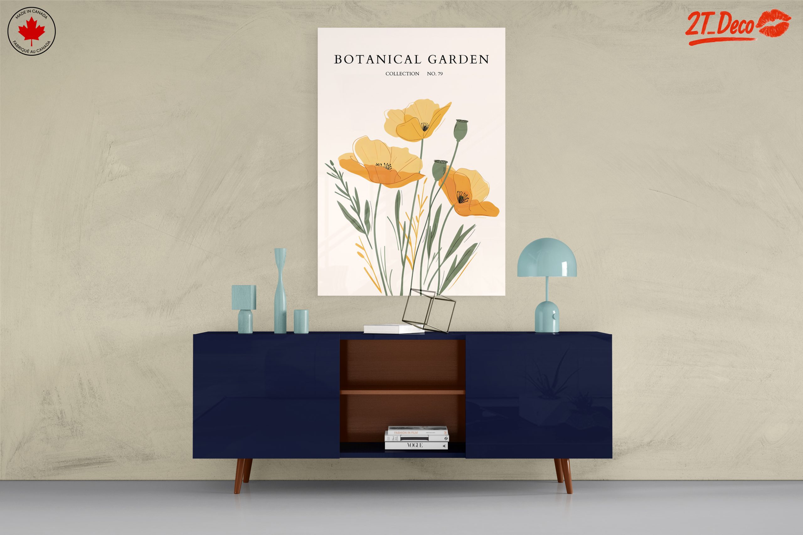 Stylized Botanical Artwork of Flowers - Image 8