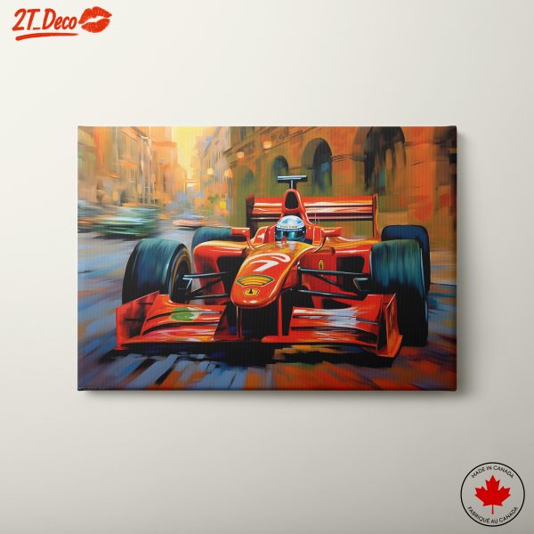 Vibrant Formula 1 Racing Car Art