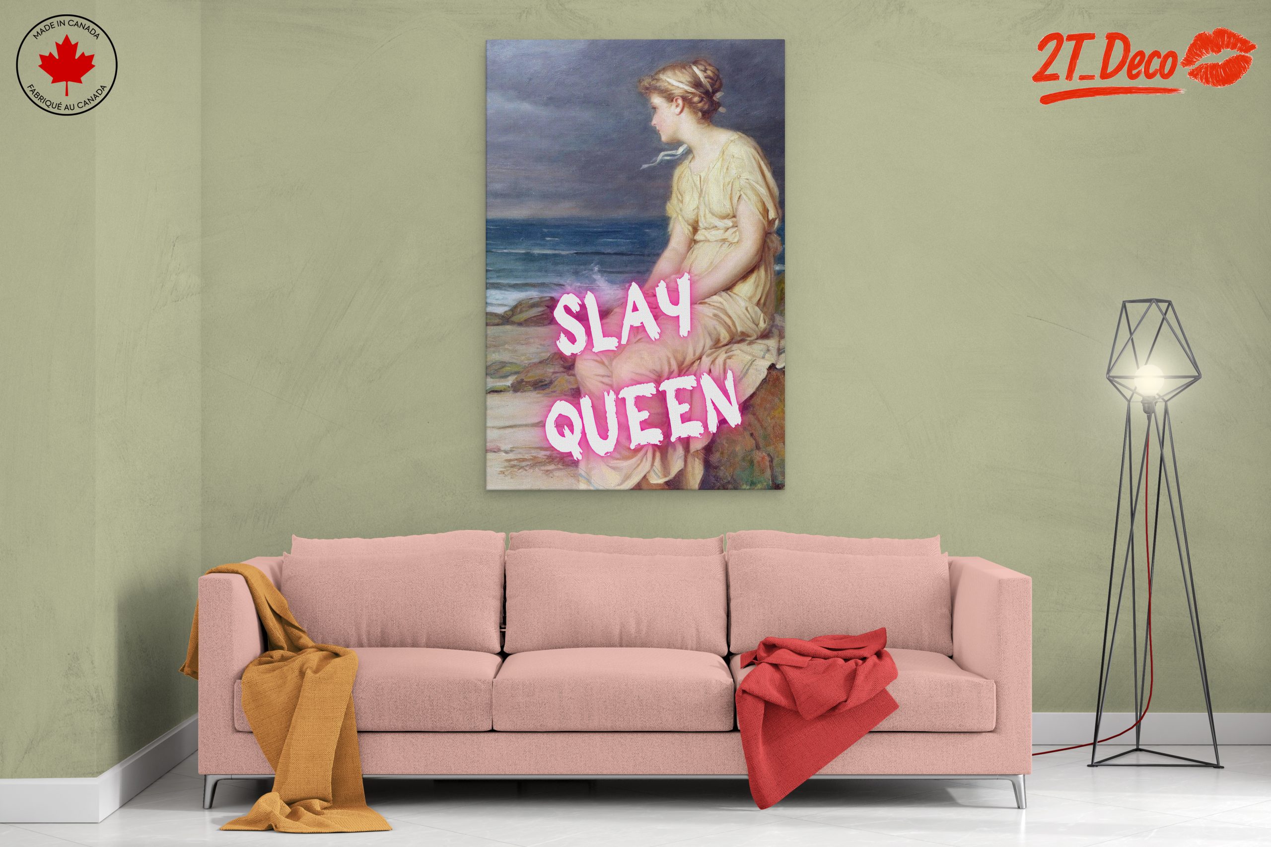 Modern Feminine Portrait with Inspiring Phrase - Image 2