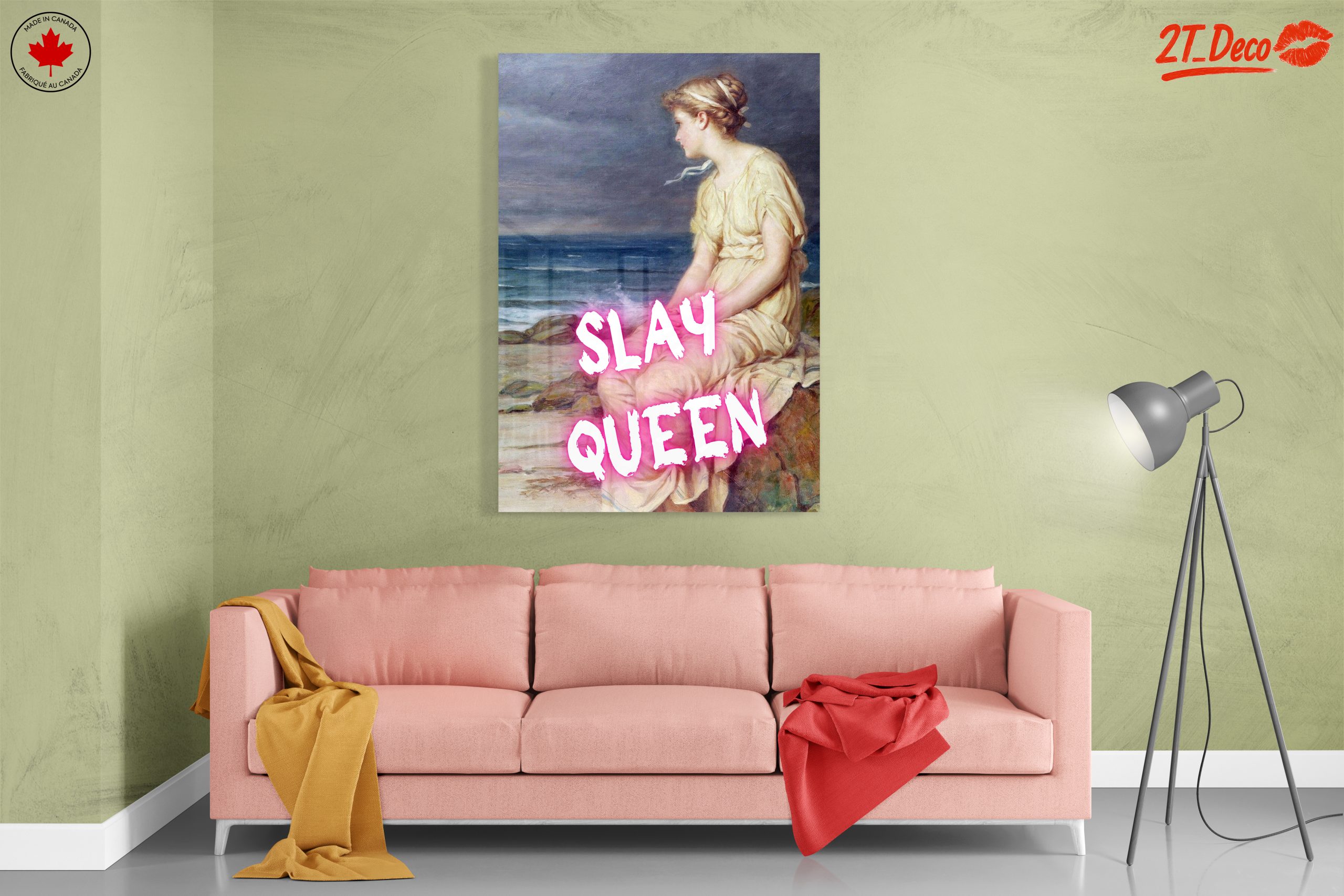 Modern Feminine Portrait with Inspiring Phrase - Image 7