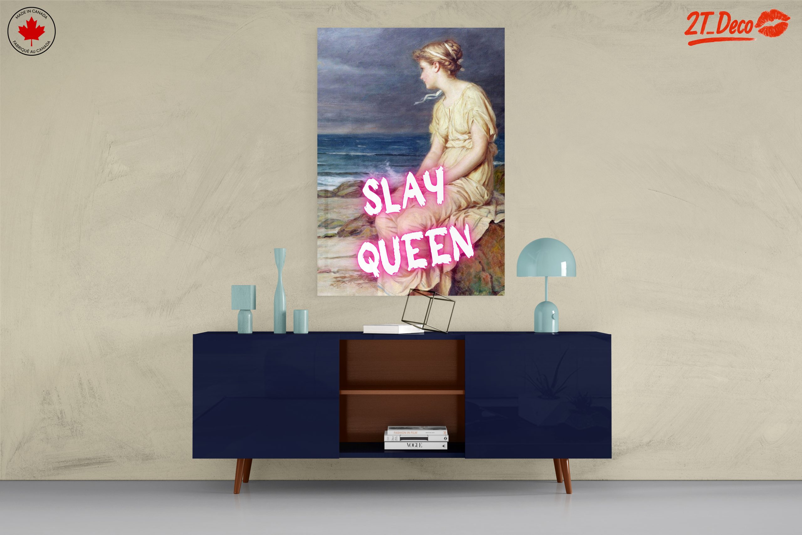 Modern Feminine Portrait with Inspiring Phrase - Image 8