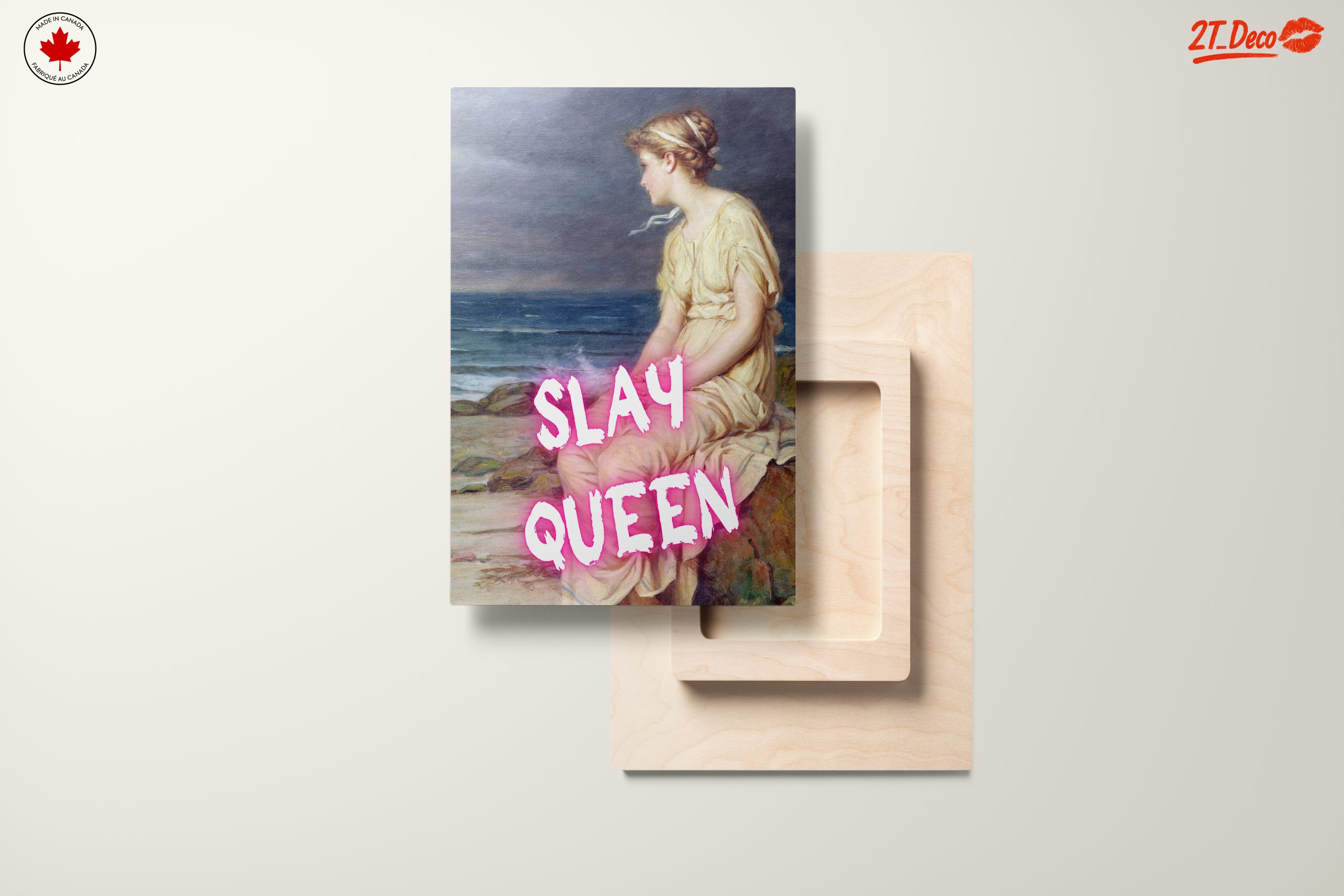 Modern Feminine Portrait with Inspiring Phrase - Image 11