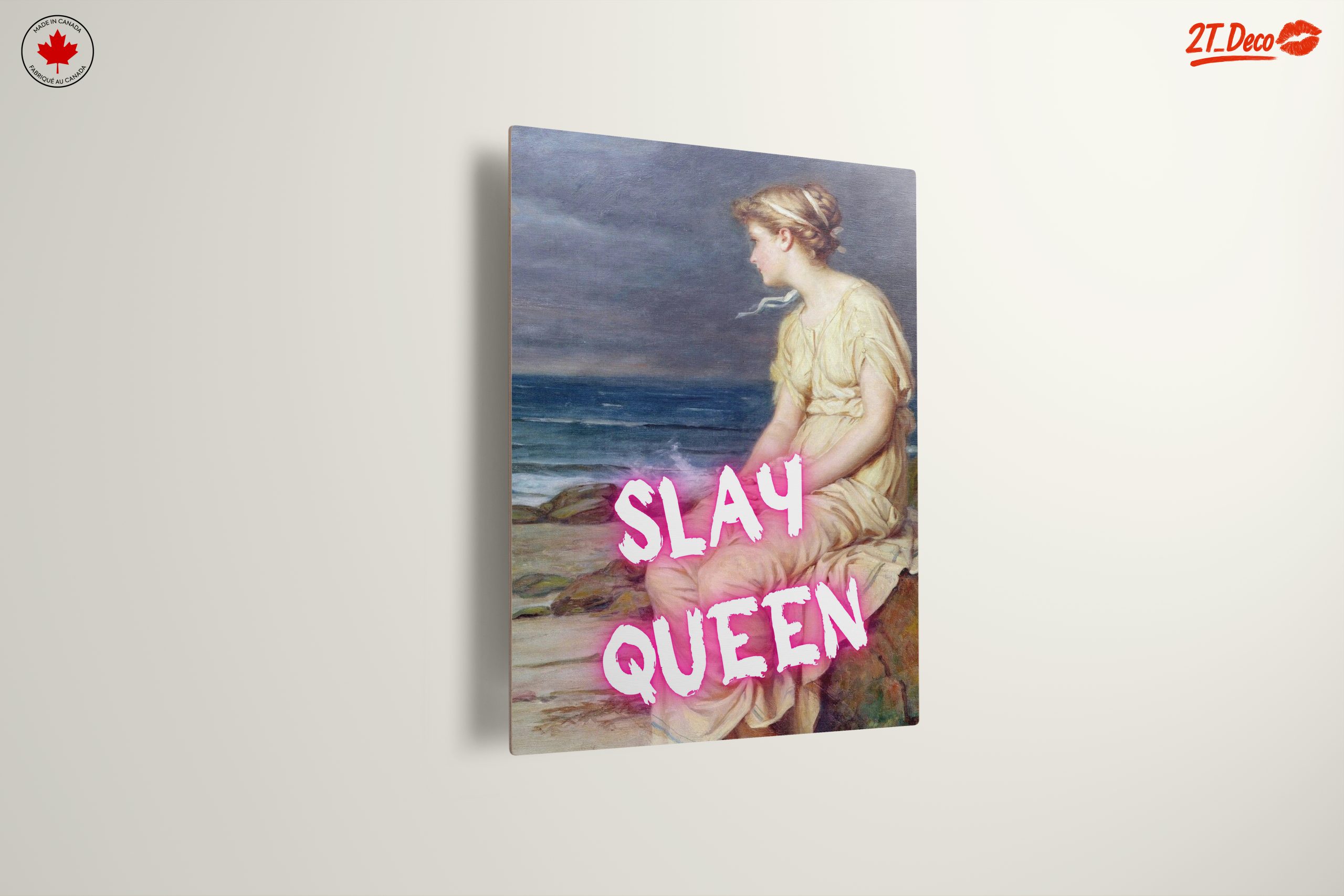 Modern Feminine Portrait with Inspiring Phrase - Image 13