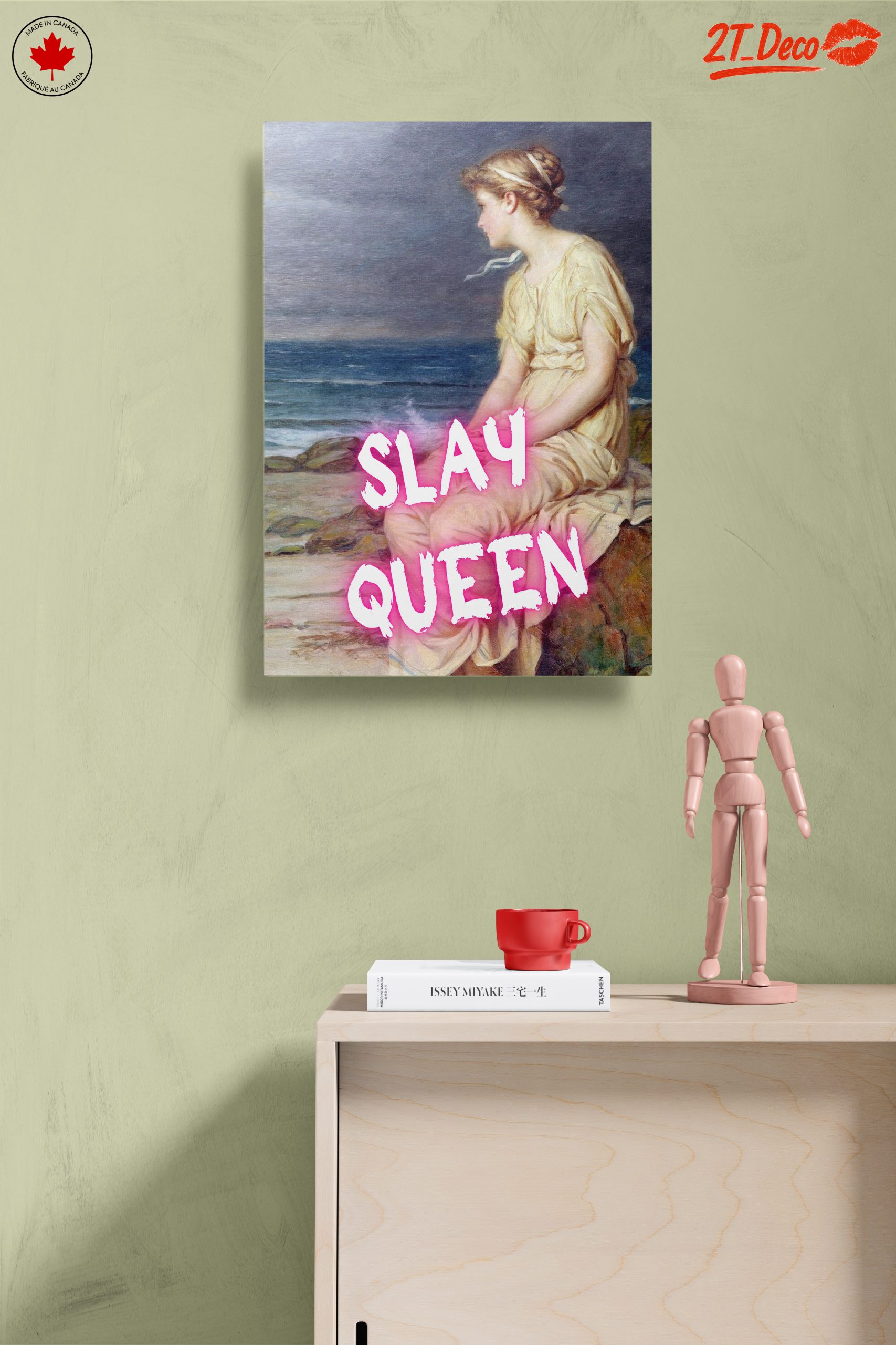 Modern Feminine Portrait with Inspiring Phrase - Image 14