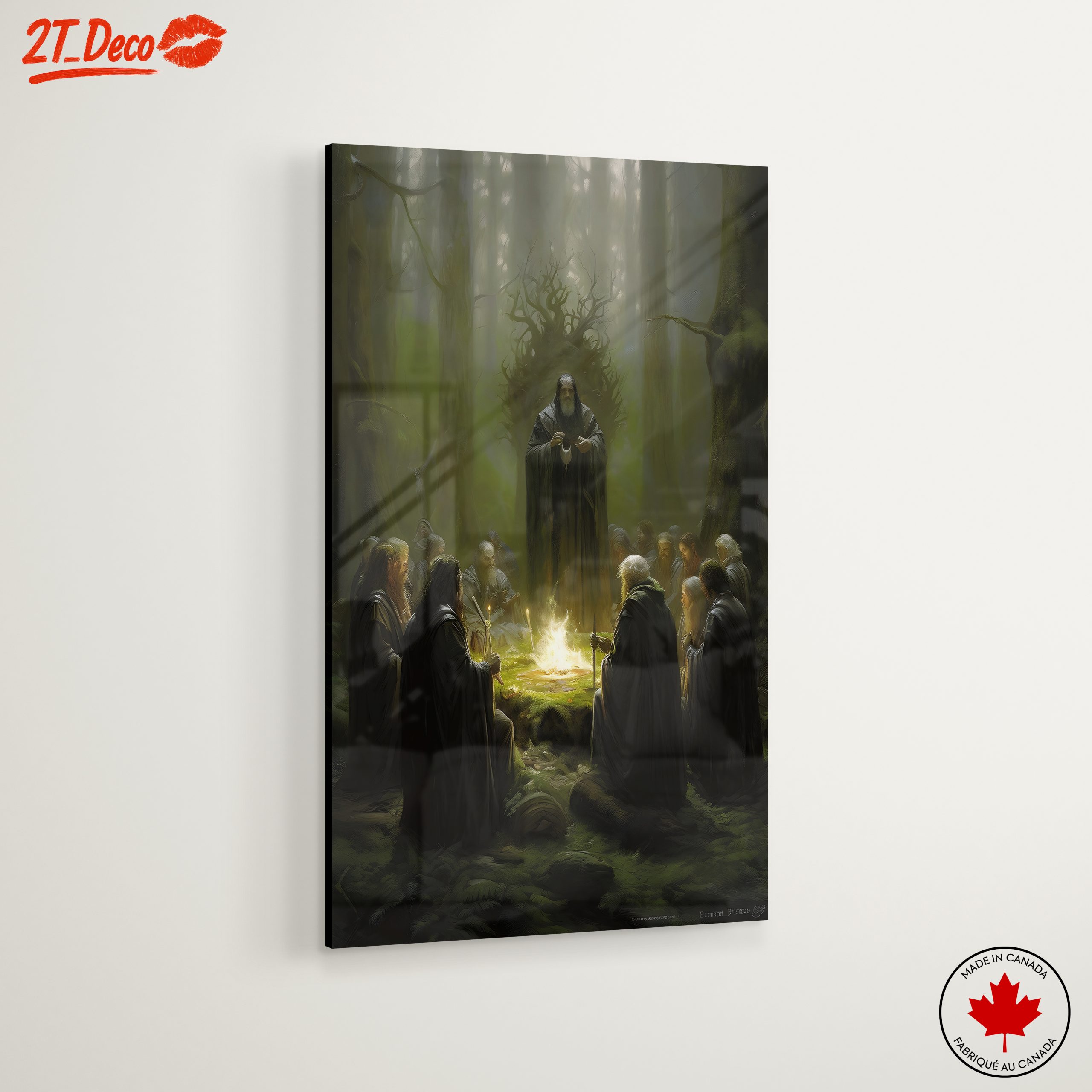 Mystical Gathering of Fantasy Characters in Forest - Image 6