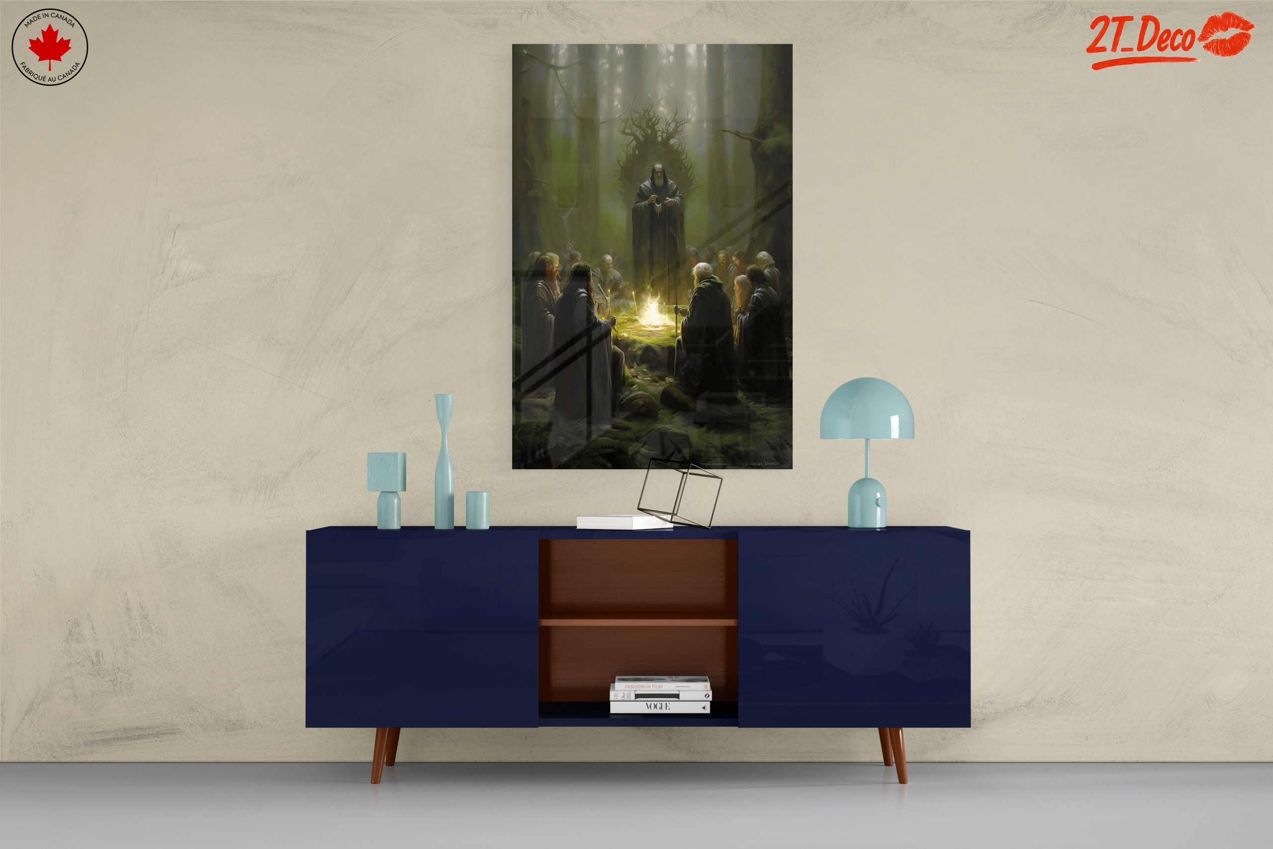Mystical Gathering of Fantasy Characters in Forest - Image 8