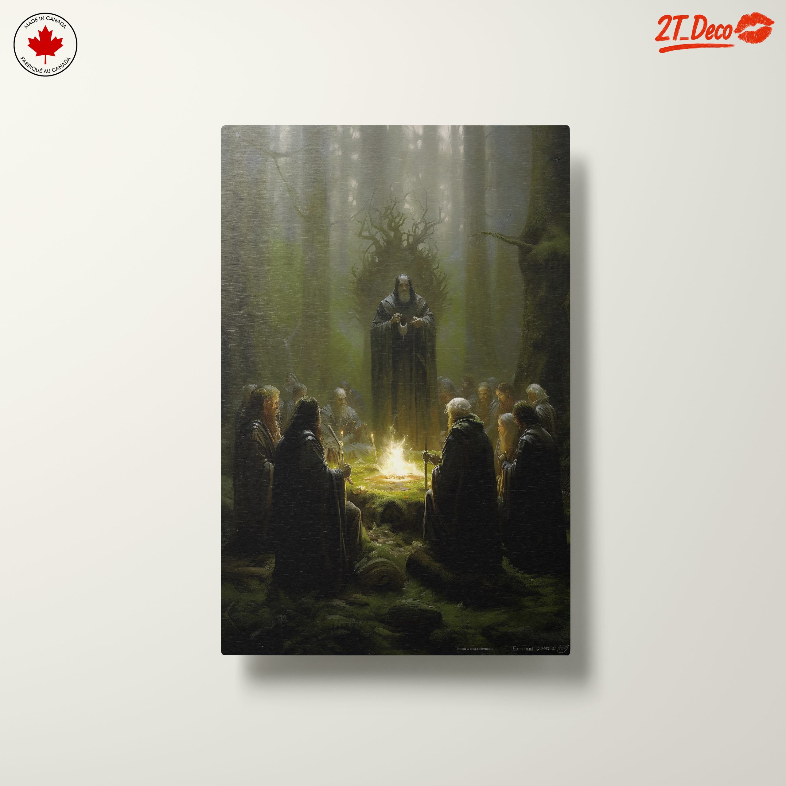 Mystical Gathering of Fantasy Characters in Forest - Image 10