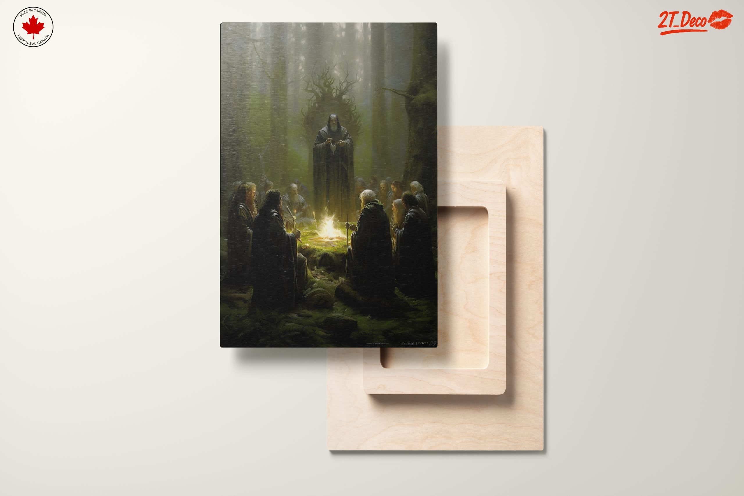 Mystical Gathering of Fantasy Characters in Forest - Image 11