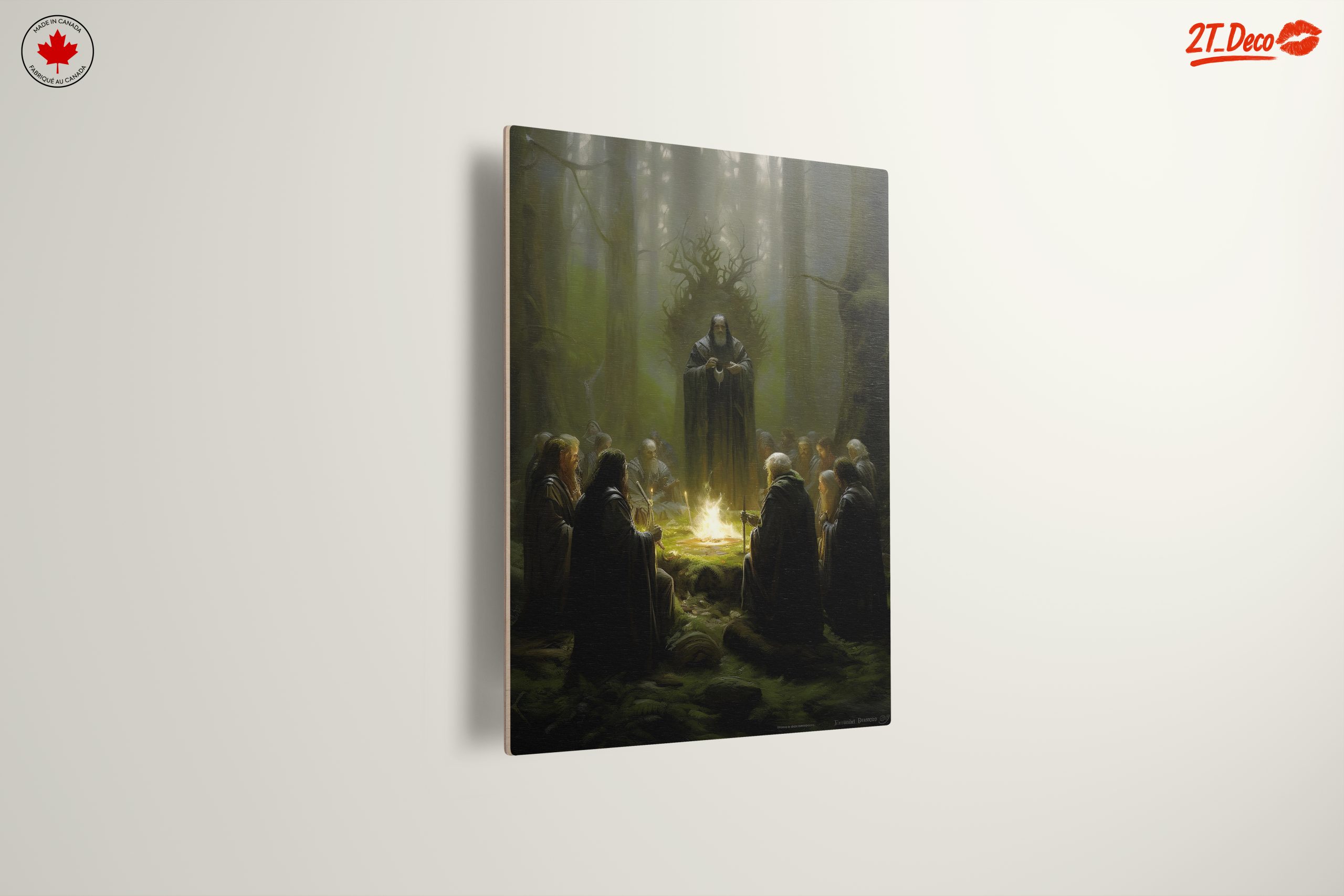 Mystical Gathering of Fantasy Characters in Forest - Image 13