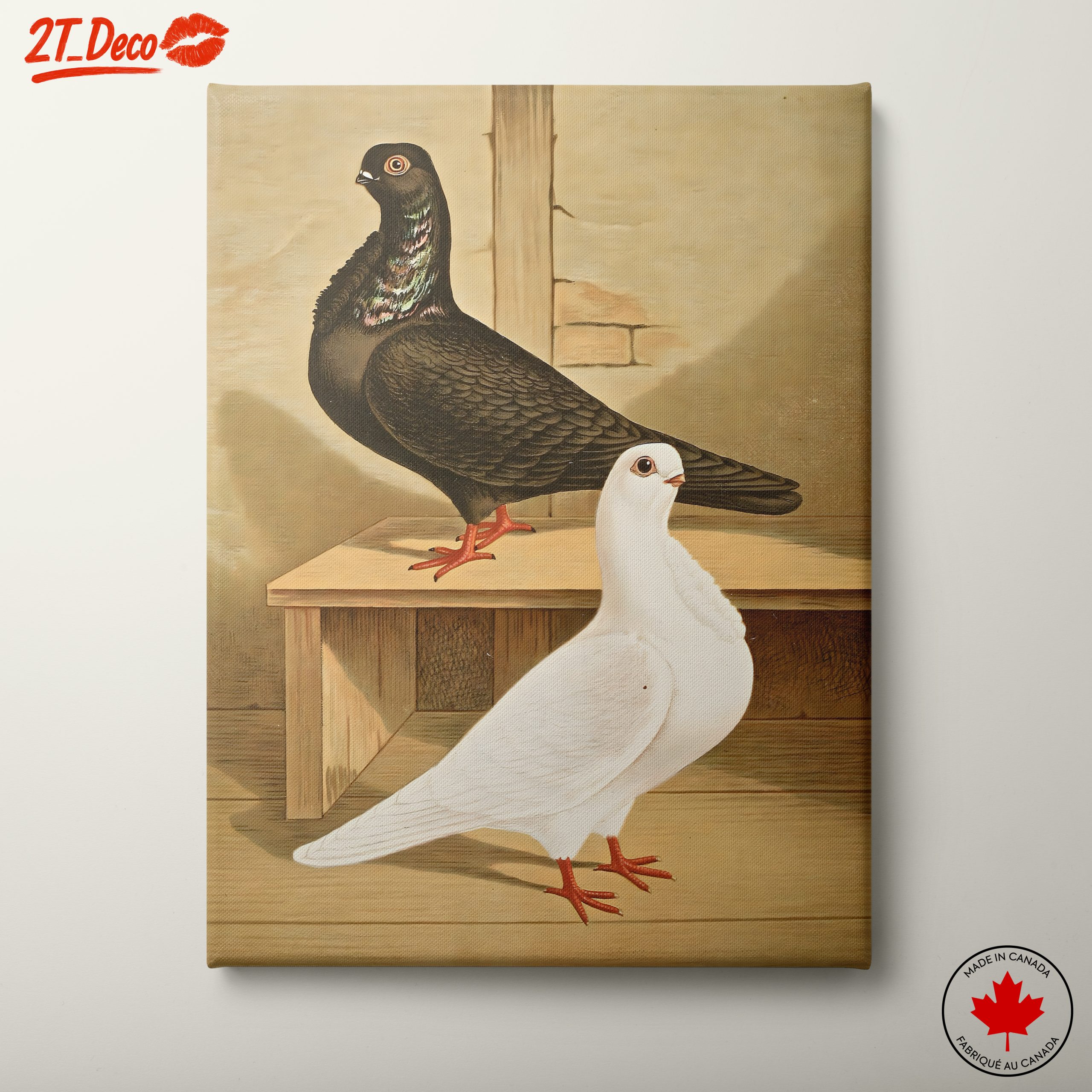 Artistic Representation of Pigeons