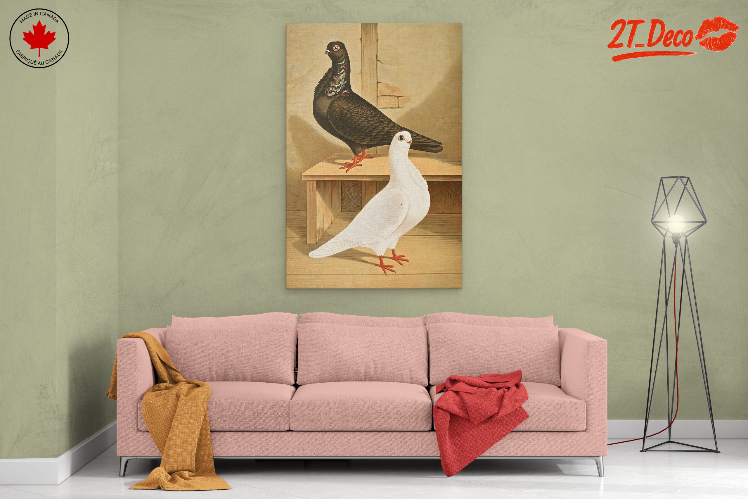Artistic Representation of Pigeons - Image 2