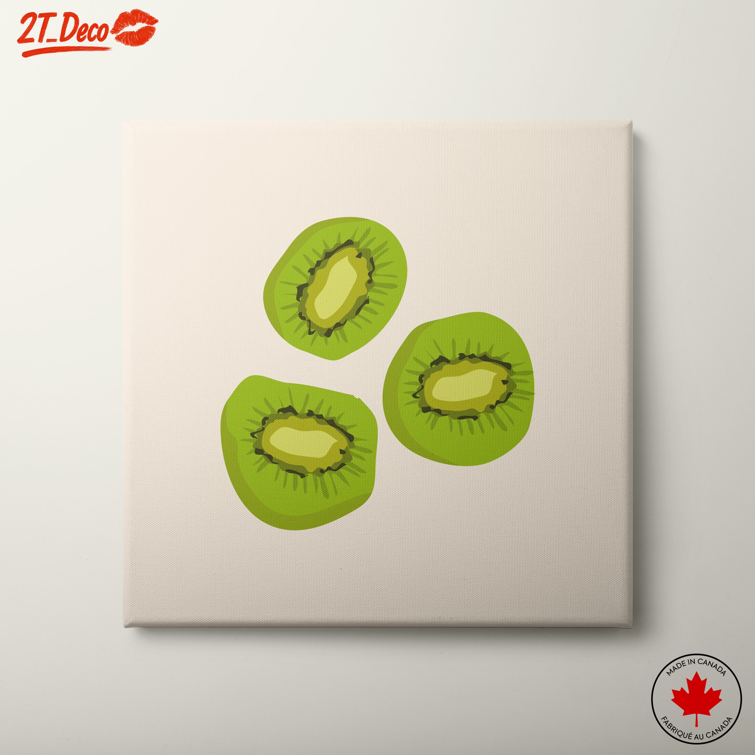 Stylized Kiwi Slices for Modern Kitchens