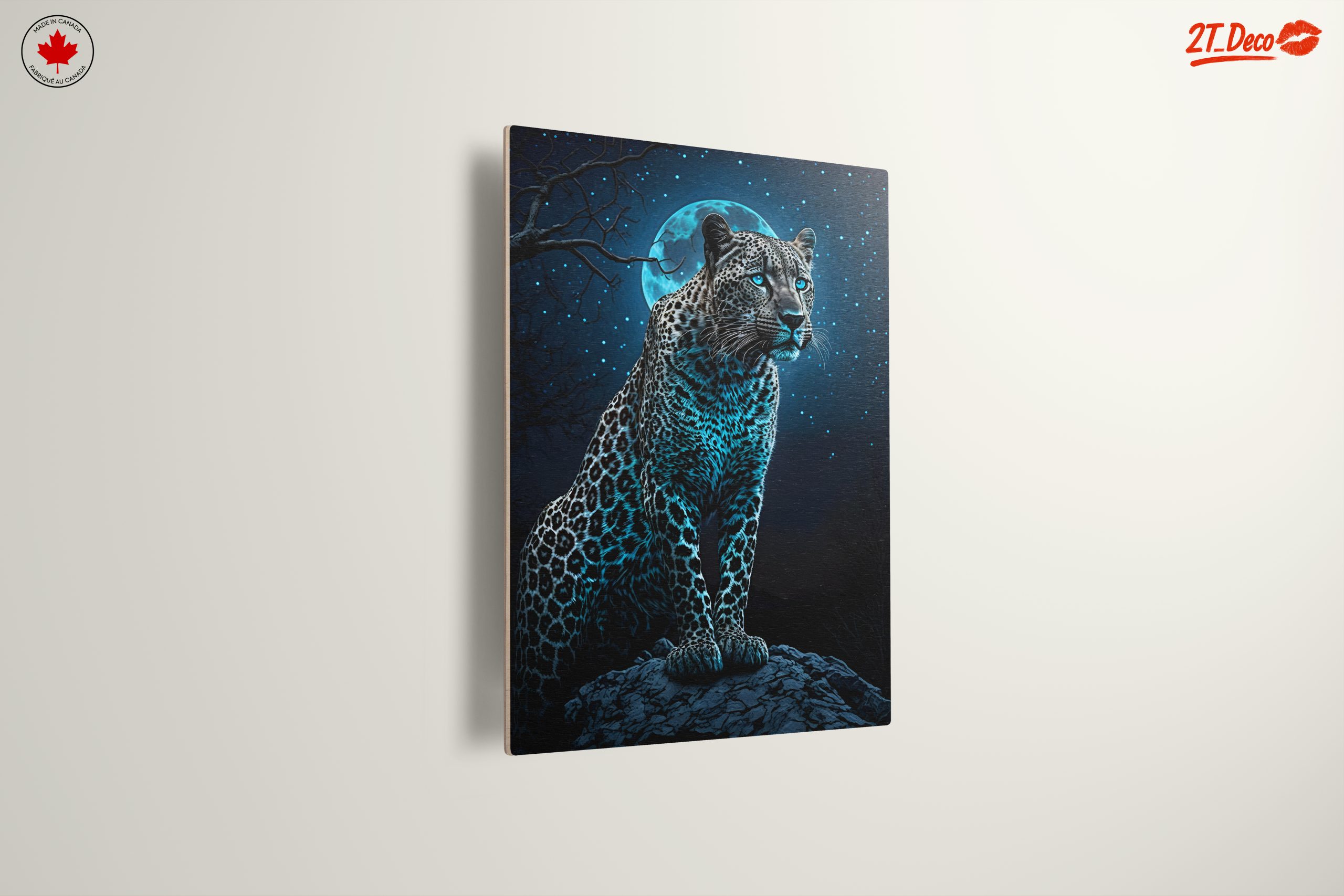 Leopard Under Moonlight Art - Image 13