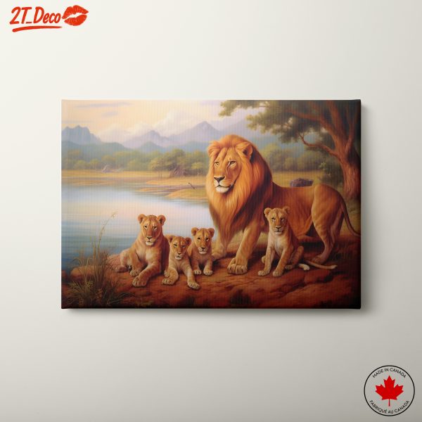 Majestic Lion Family in Nature 2