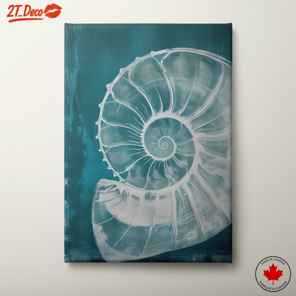 Stylized Nautilus Shell Abstract Art