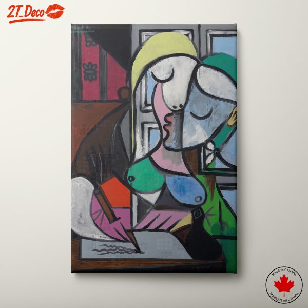 Abstract Modern Artistic Portrait of Two Figures
