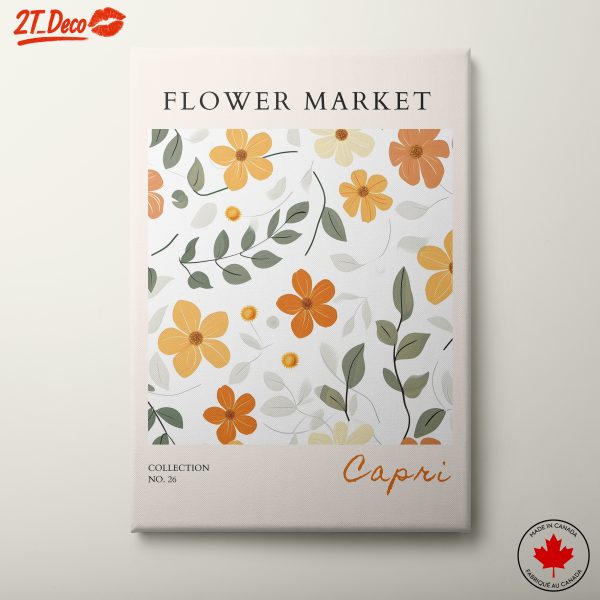 Flower Market Art with Vibrant Floral Patterns