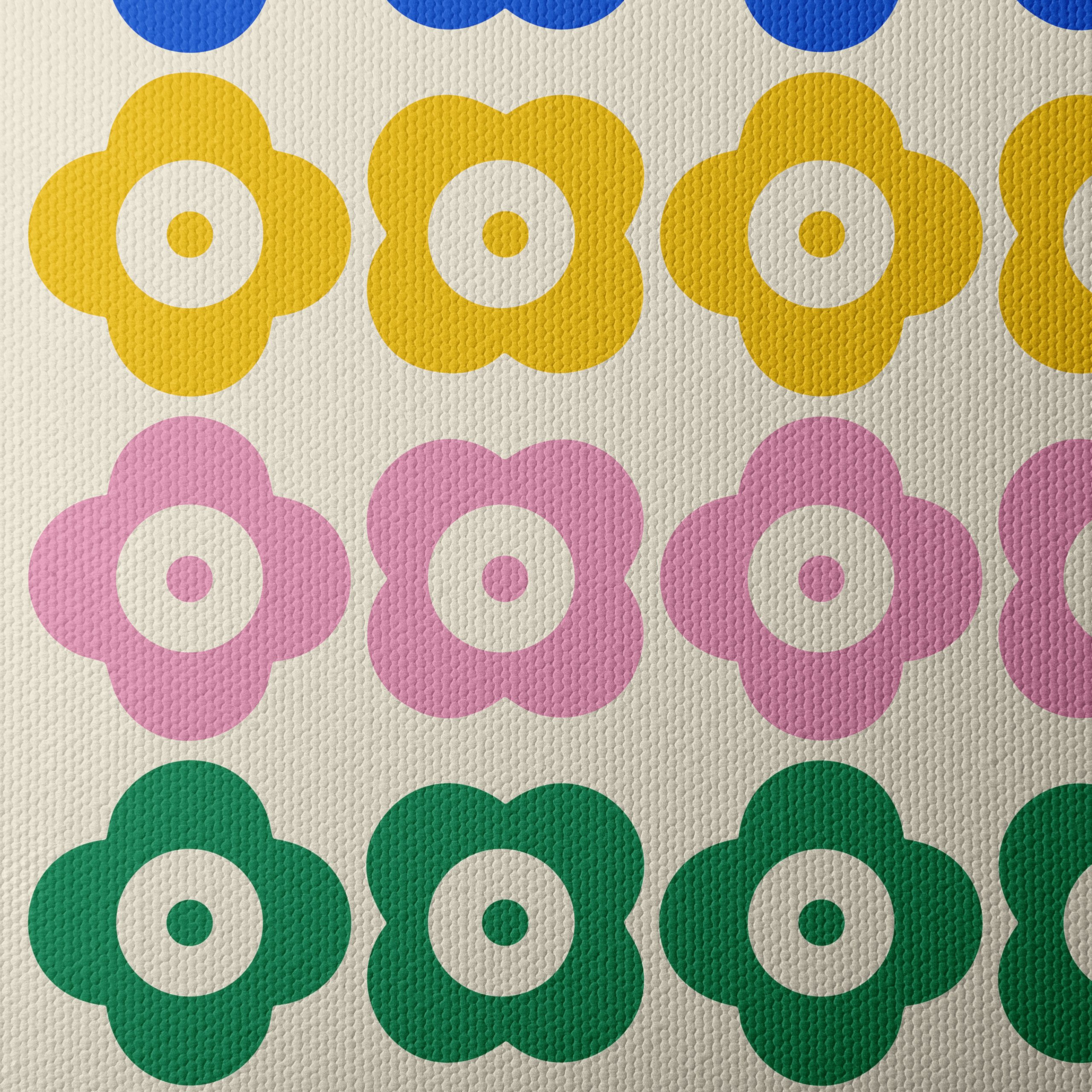 Colorful Bauhaus Floral Art - Image 4
