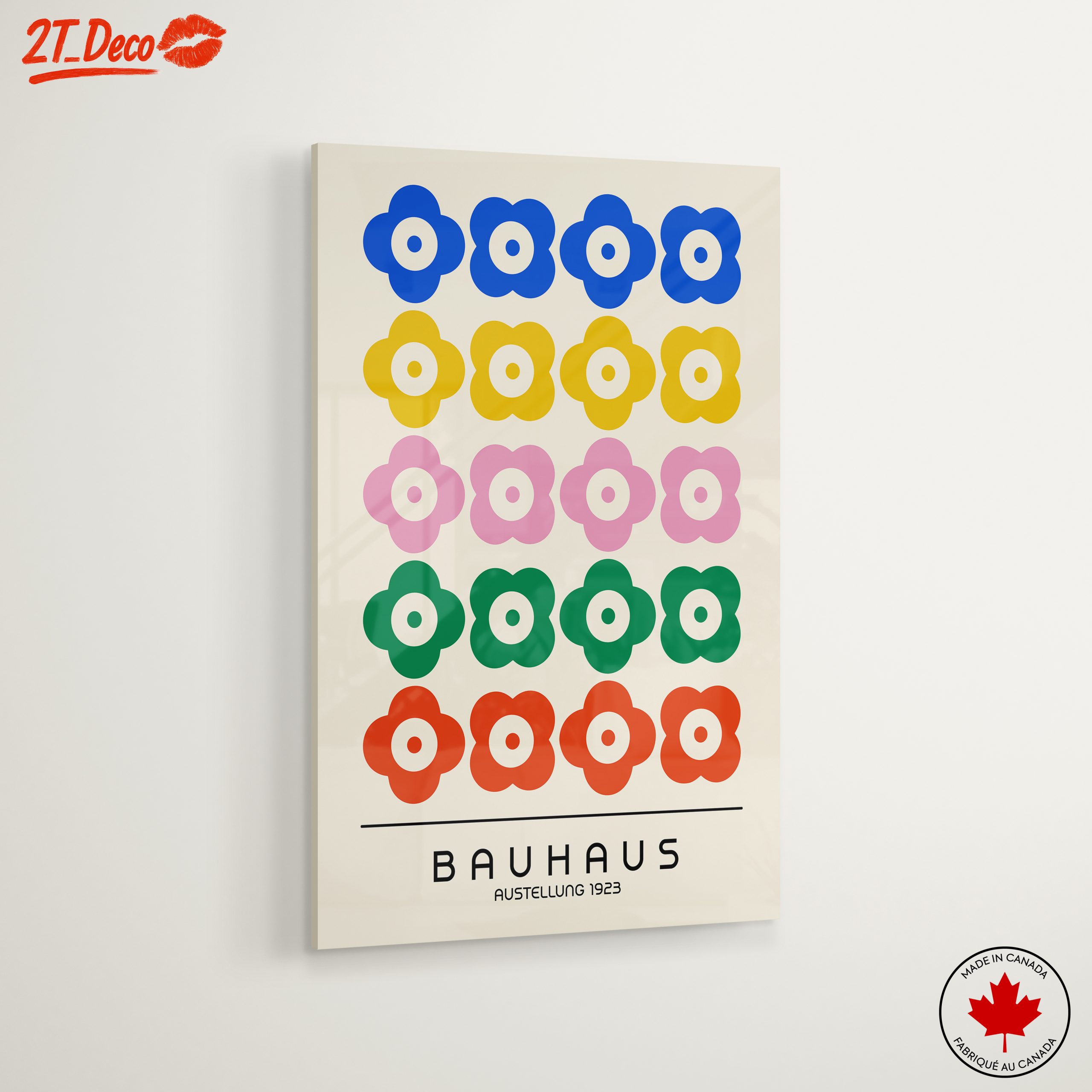 Colorful Bauhaus Floral Art - Image 6