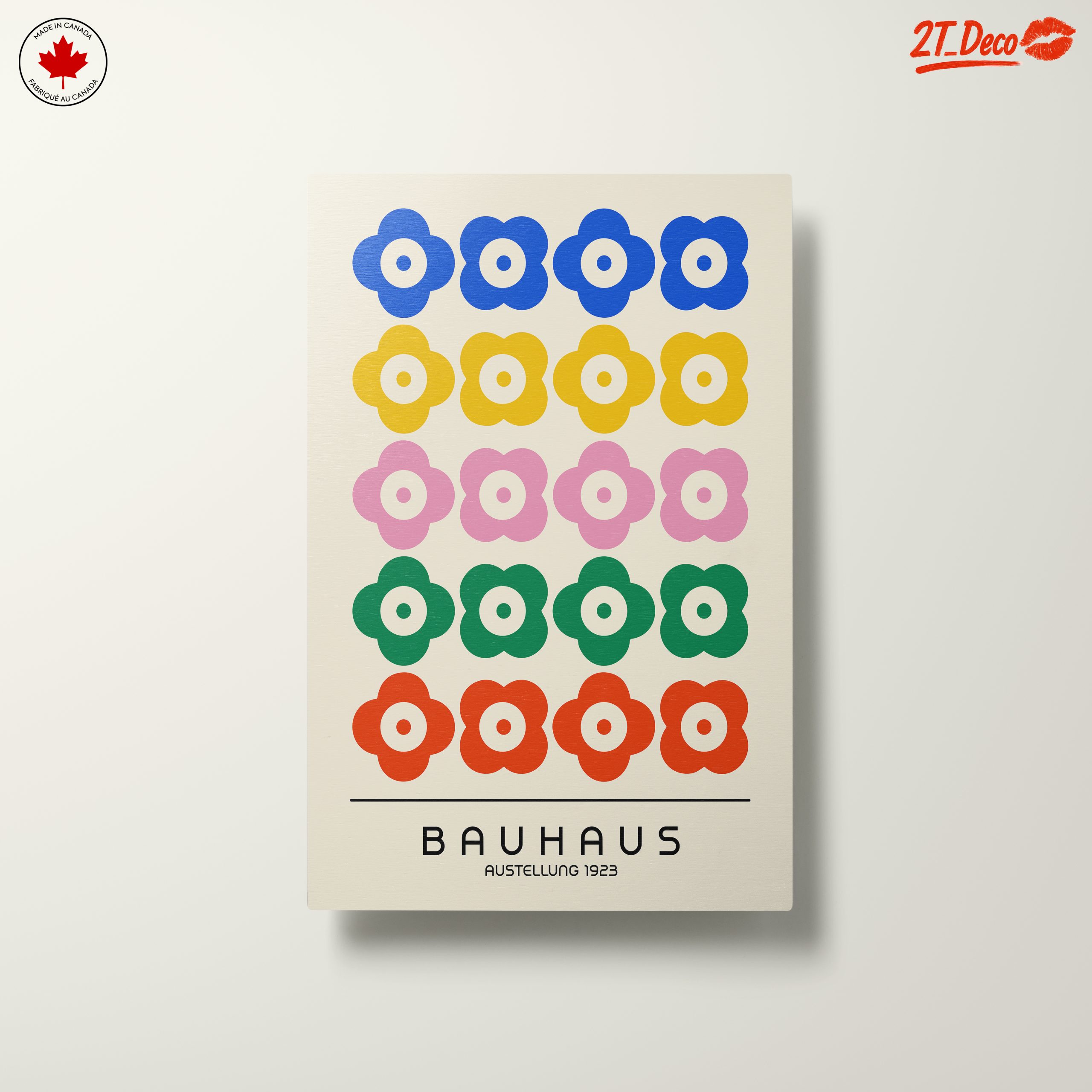 Colorful Bauhaus Floral Art - Image 10