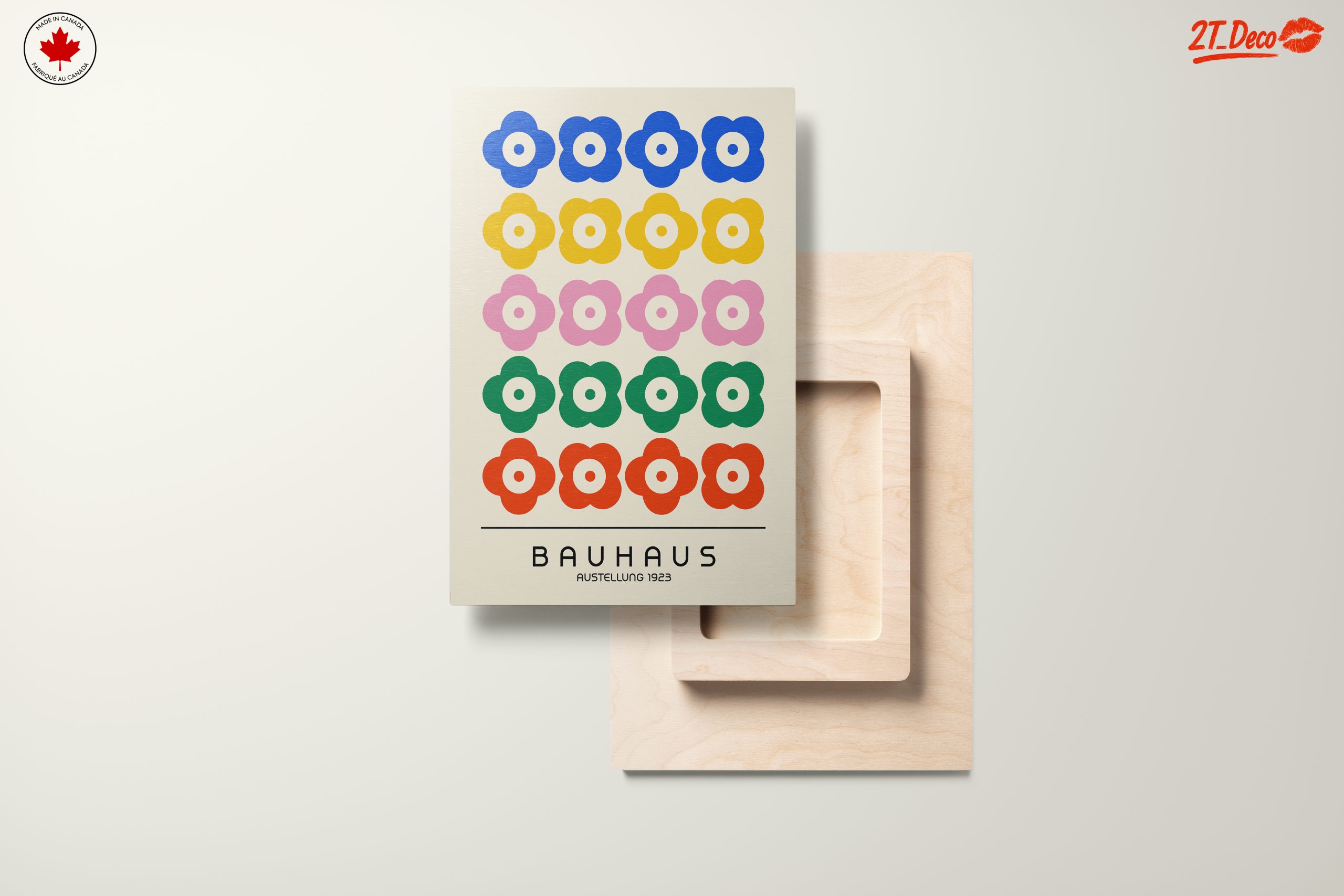 Colorful Bauhaus Floral Art - Image 11