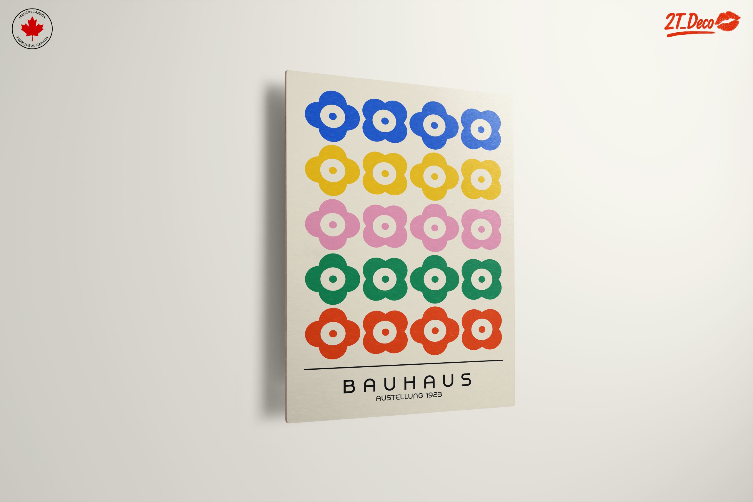 Colorful Bauhaus Floral Art - Image 13