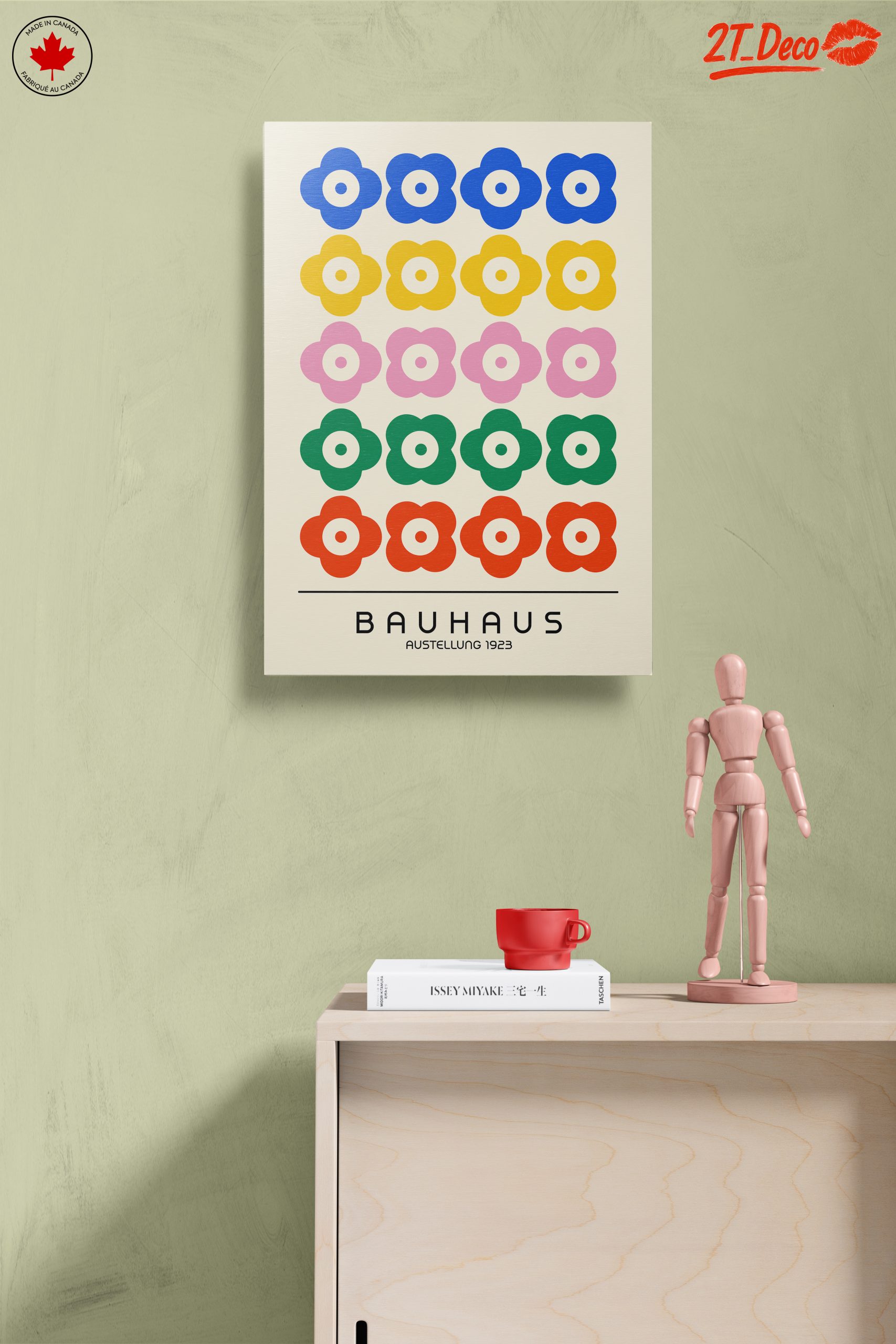 Colorful Bauhaus Floral Art - Image 14
