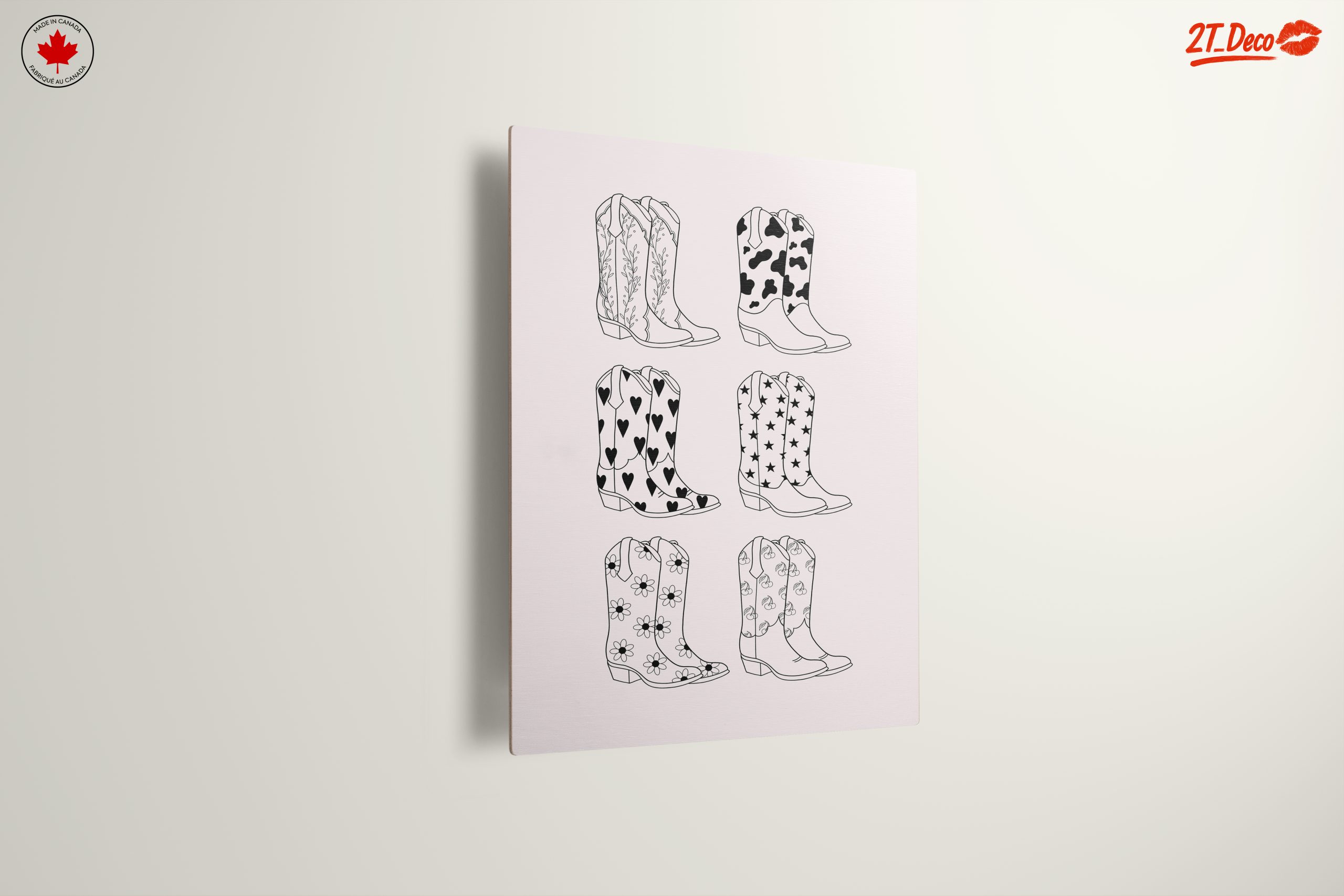 Decorative Cowboy Boots Illustration for Whimsical Home - Image 13