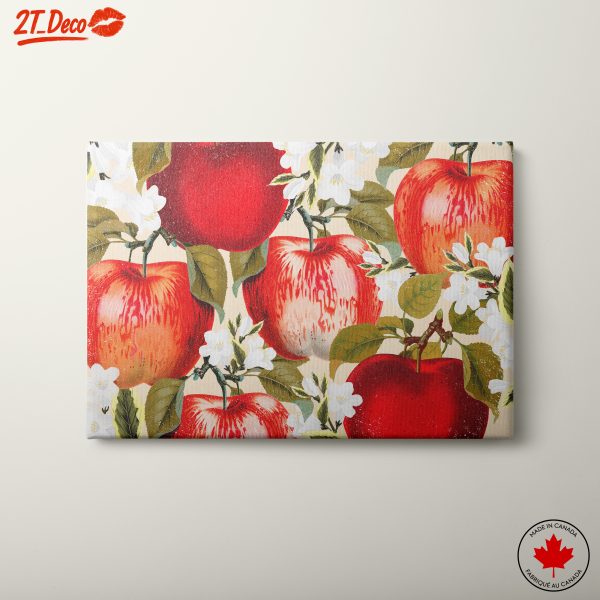 Vibrant Abstract Apple Floral Art