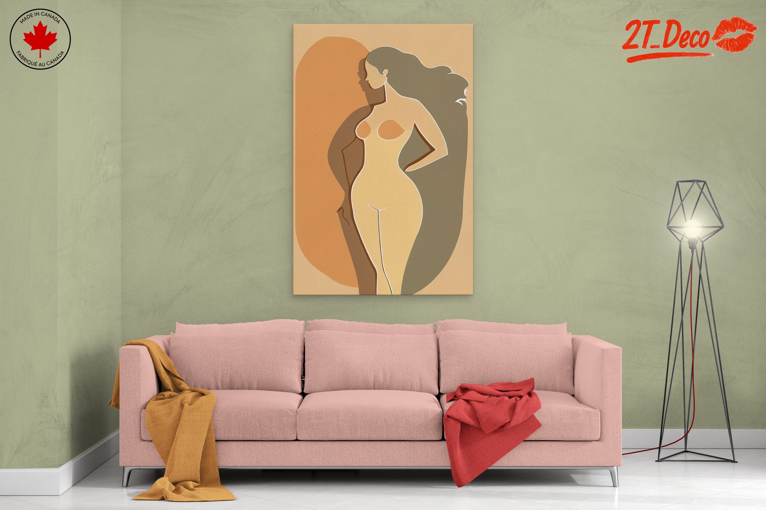 Stylized Minimalist Female Figure Art 7 - Image 2