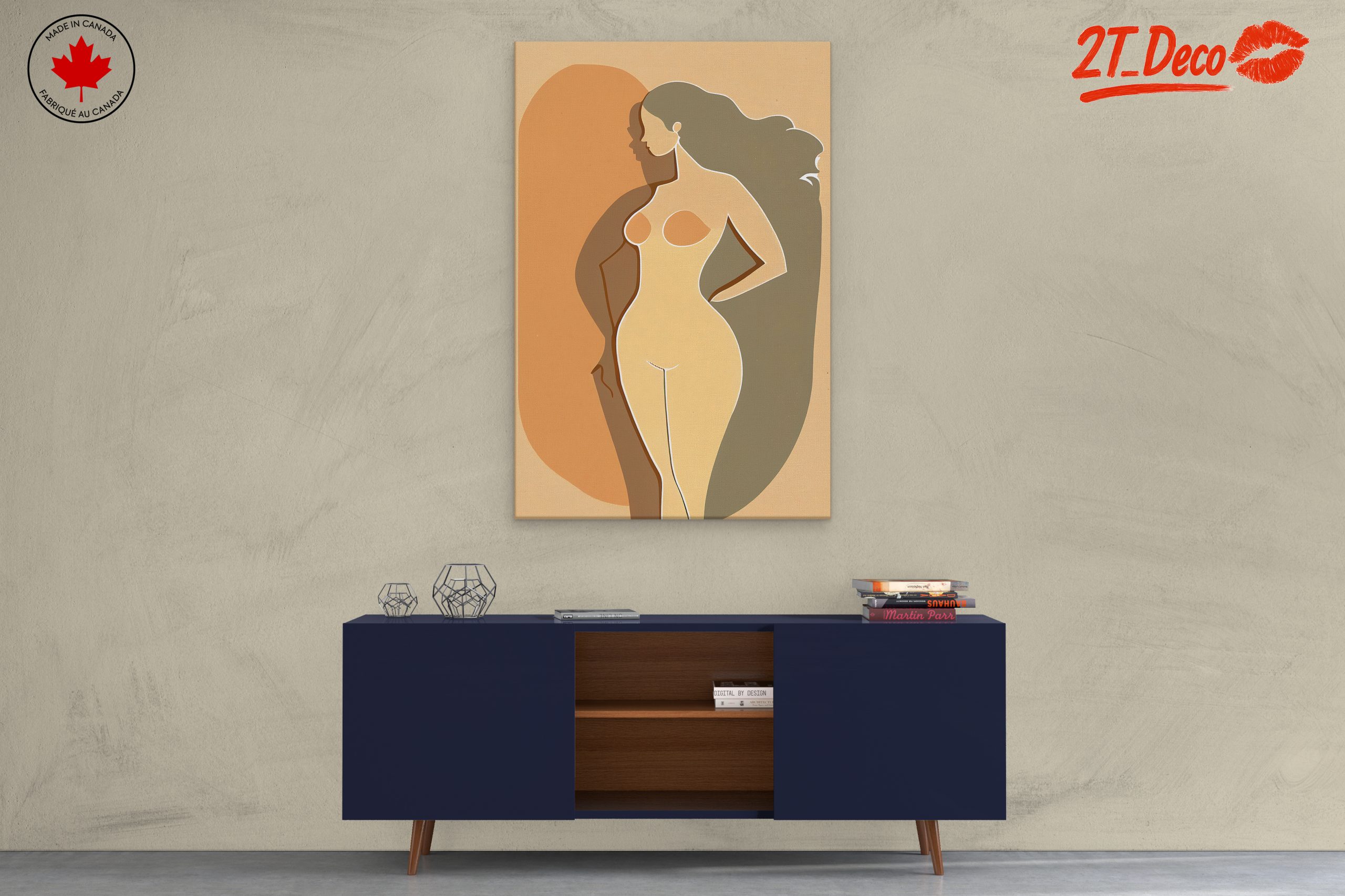 Stylized Minimalist Female Figure Art 7 - Image 3