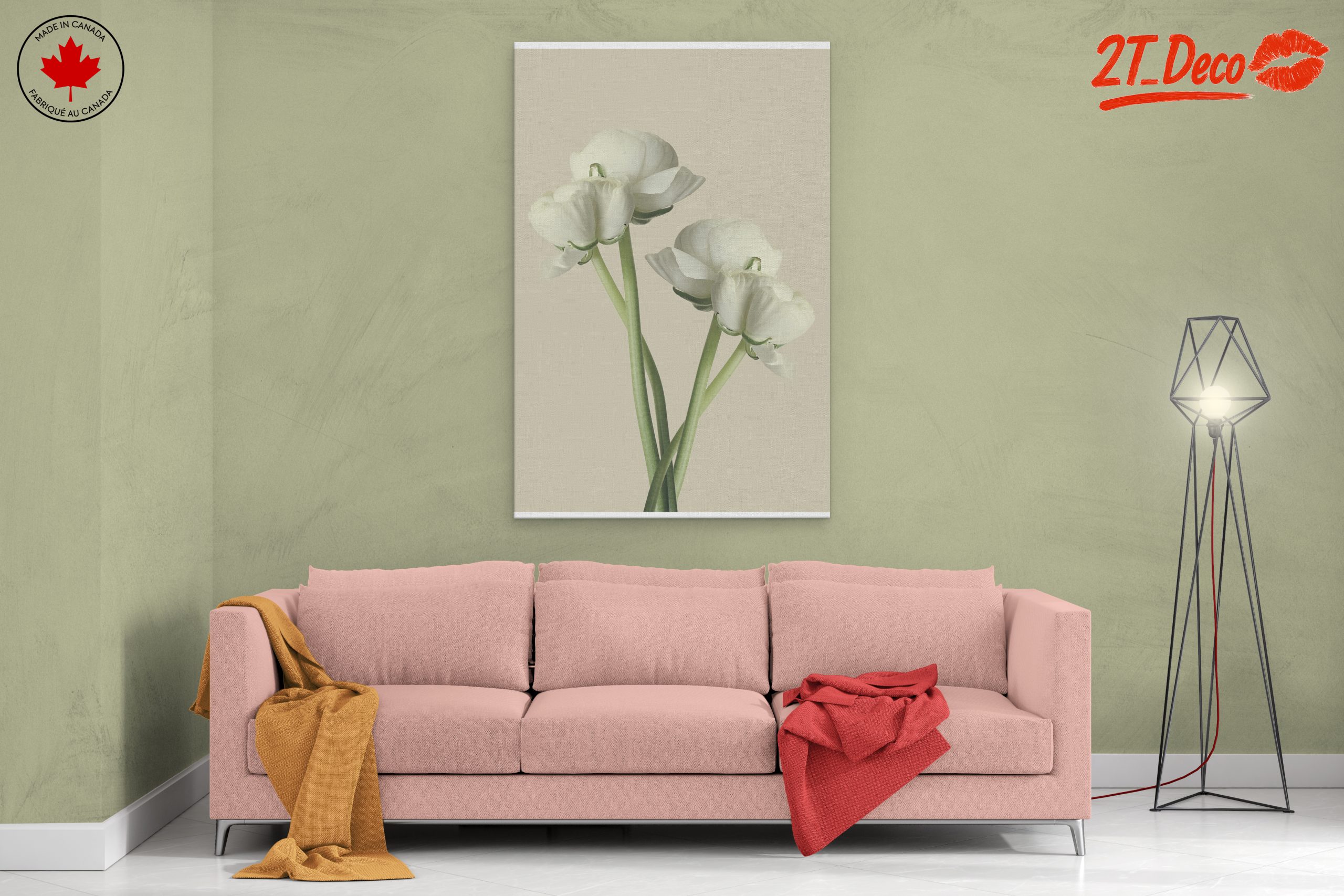 Minimalist White Floral Arrangement - Image 2