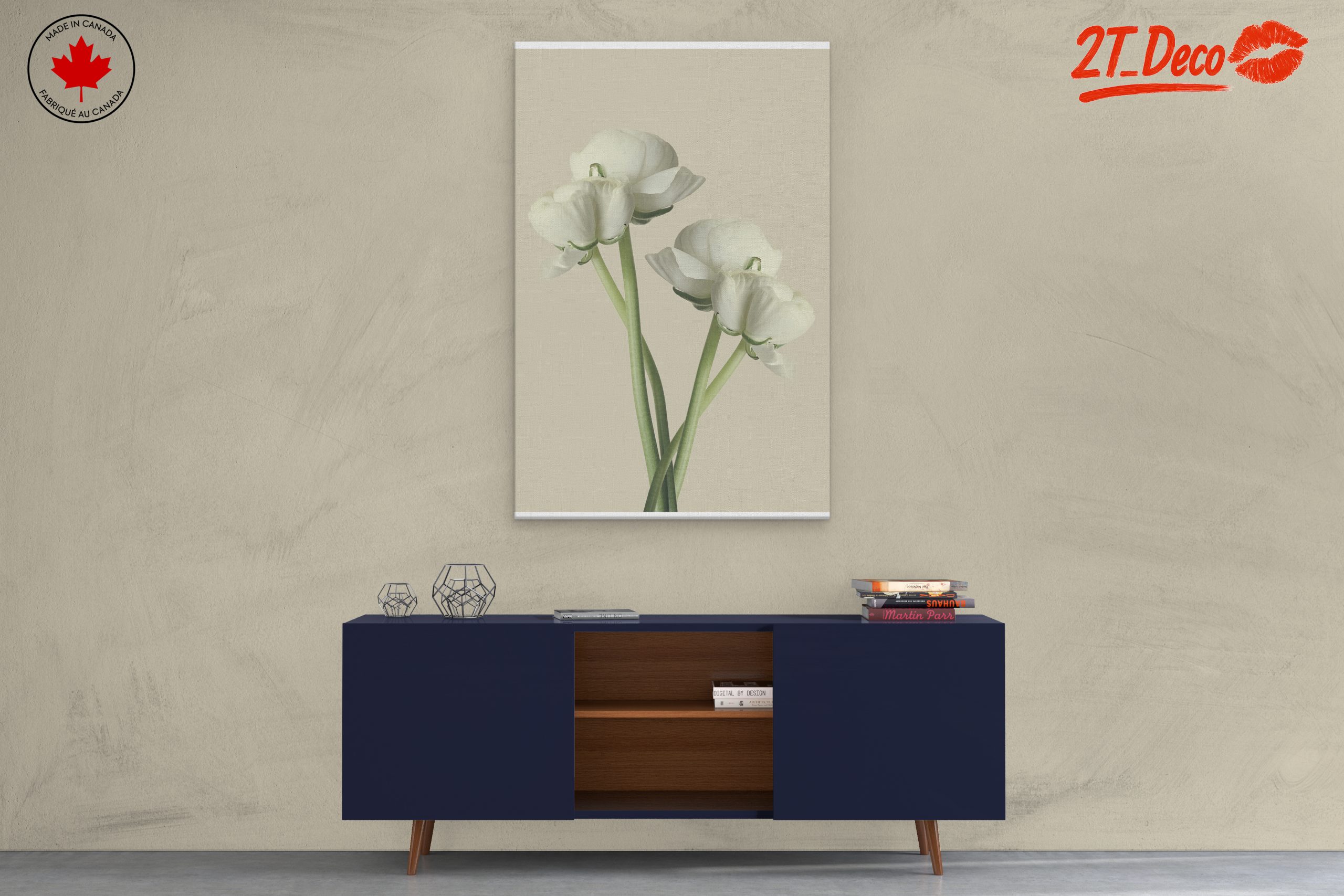 Minimalist White Floral Arrangement - Image 3