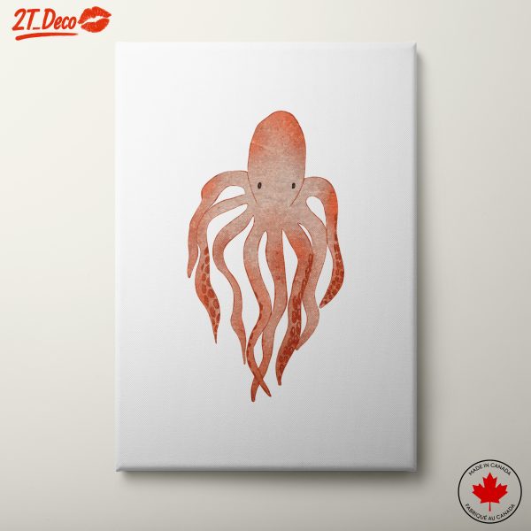 Stylized Abstract Octopus Art