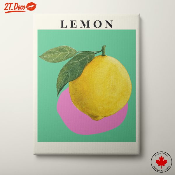 Stylized Abstract Lemon Illustration