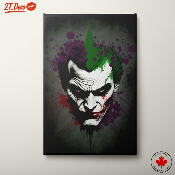 Joker Character Art with Bold Colors