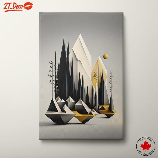 Stylized Geometric Landscape Art