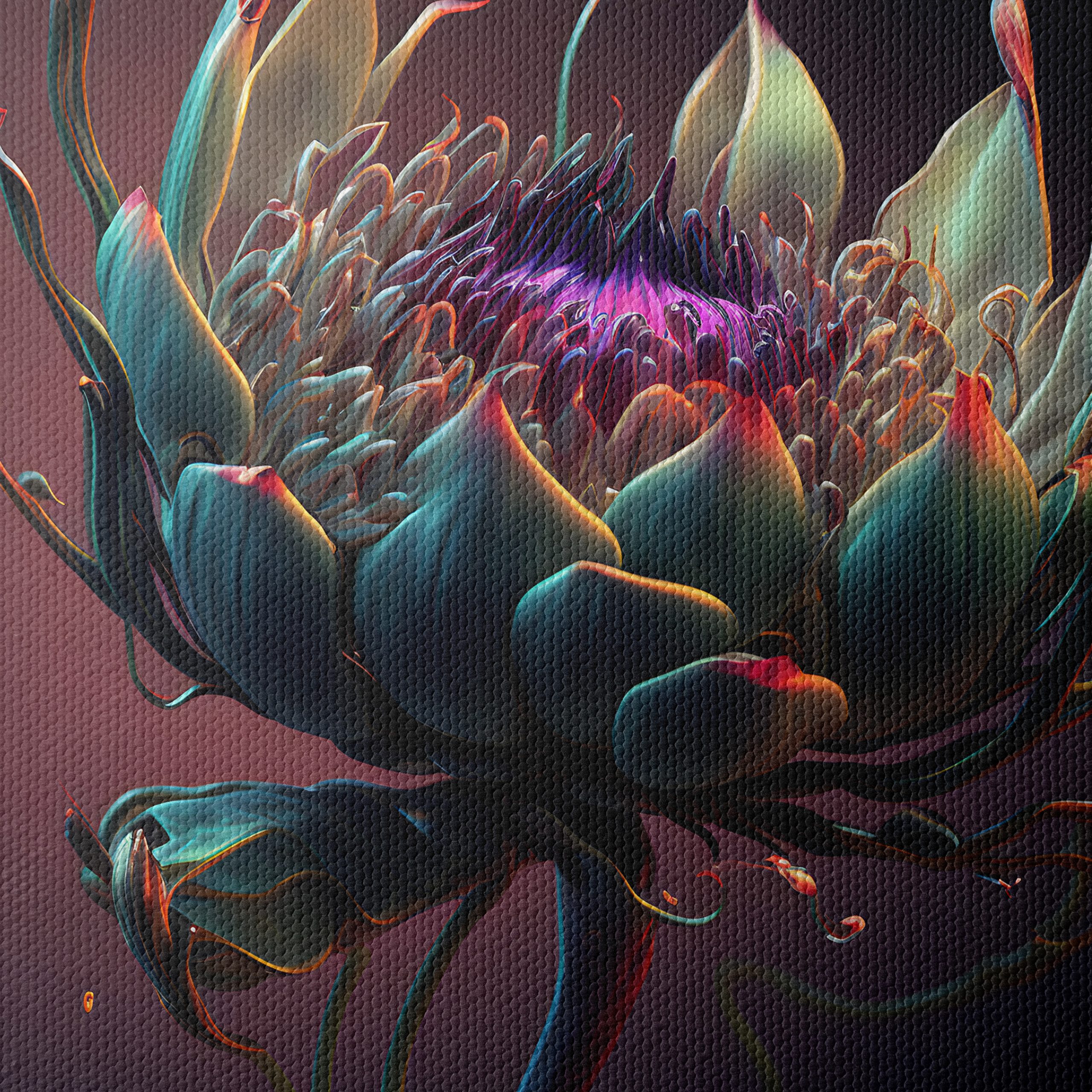 Intricate Botanical Artwork Featuring a Unique Flower - Image 4