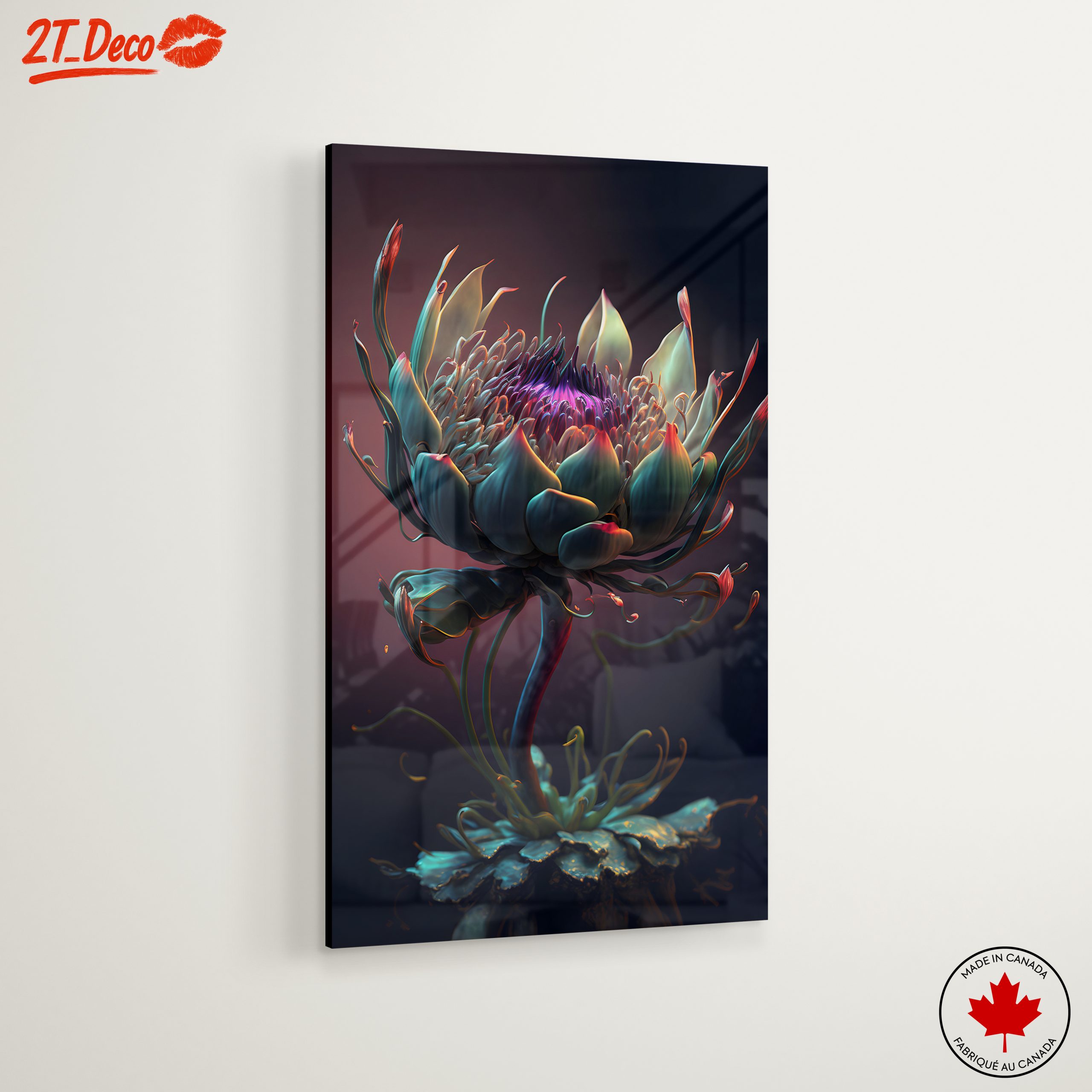 Intricate Botanical Artwork Featuring a Unique Flower - Image 6