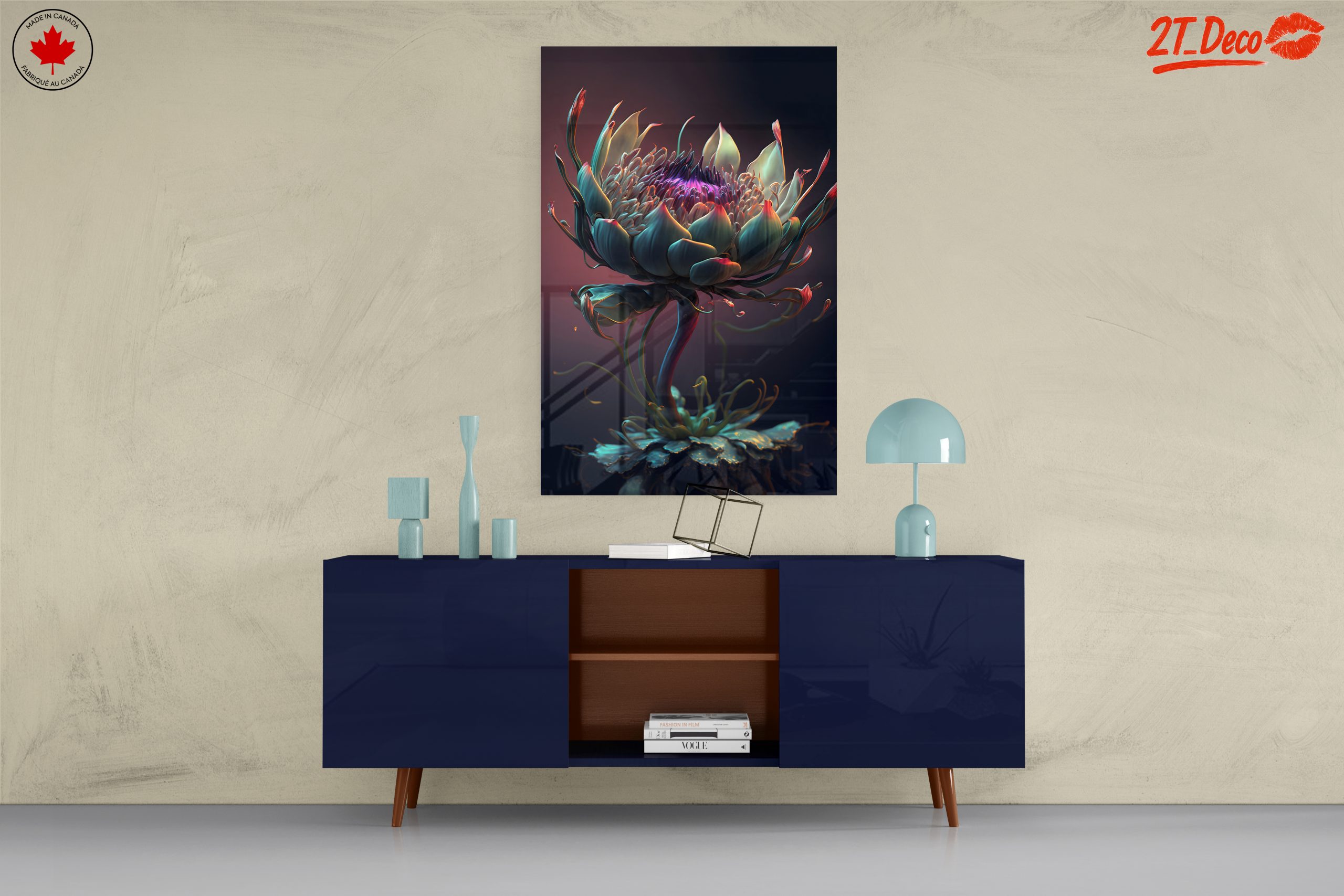 Intricate Botanical Artwork Featuring a Unique Flower - Image 8