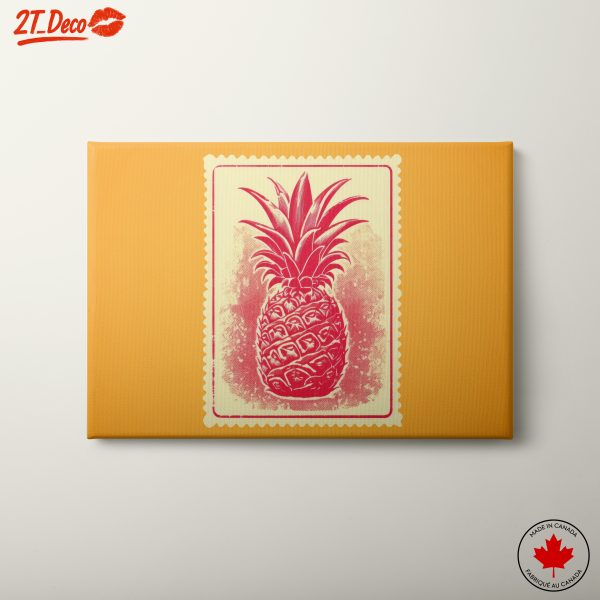 Stylized Pineapple Artwork for Modern Decor