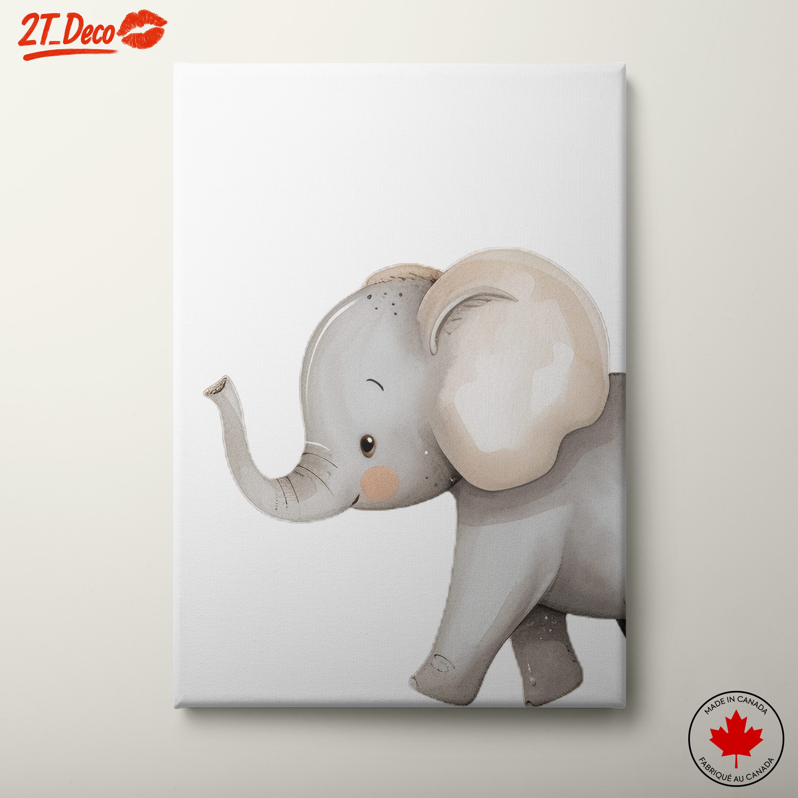 Adorable Elephant Illustration for Kids