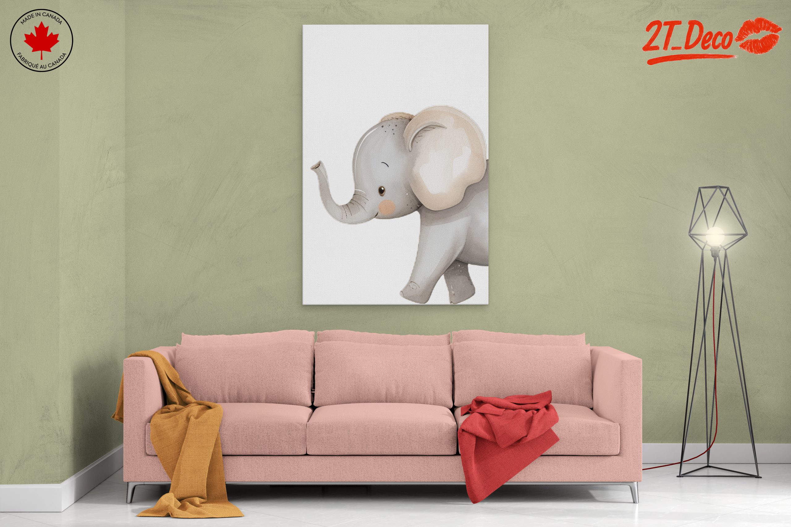 Adorable Elephant Illustration for Kids - Image 2