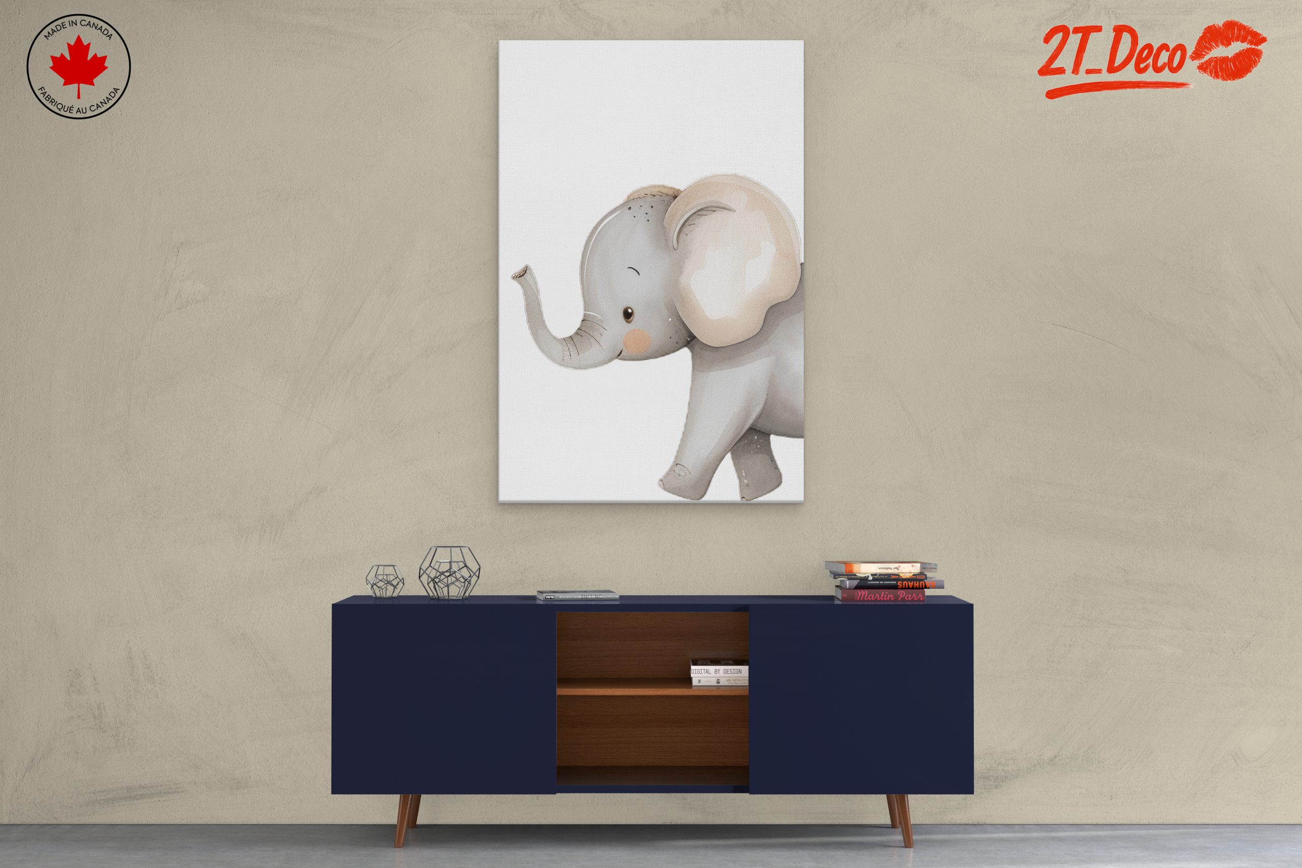 Adorable Elephant Illustration for Kids - Image 3